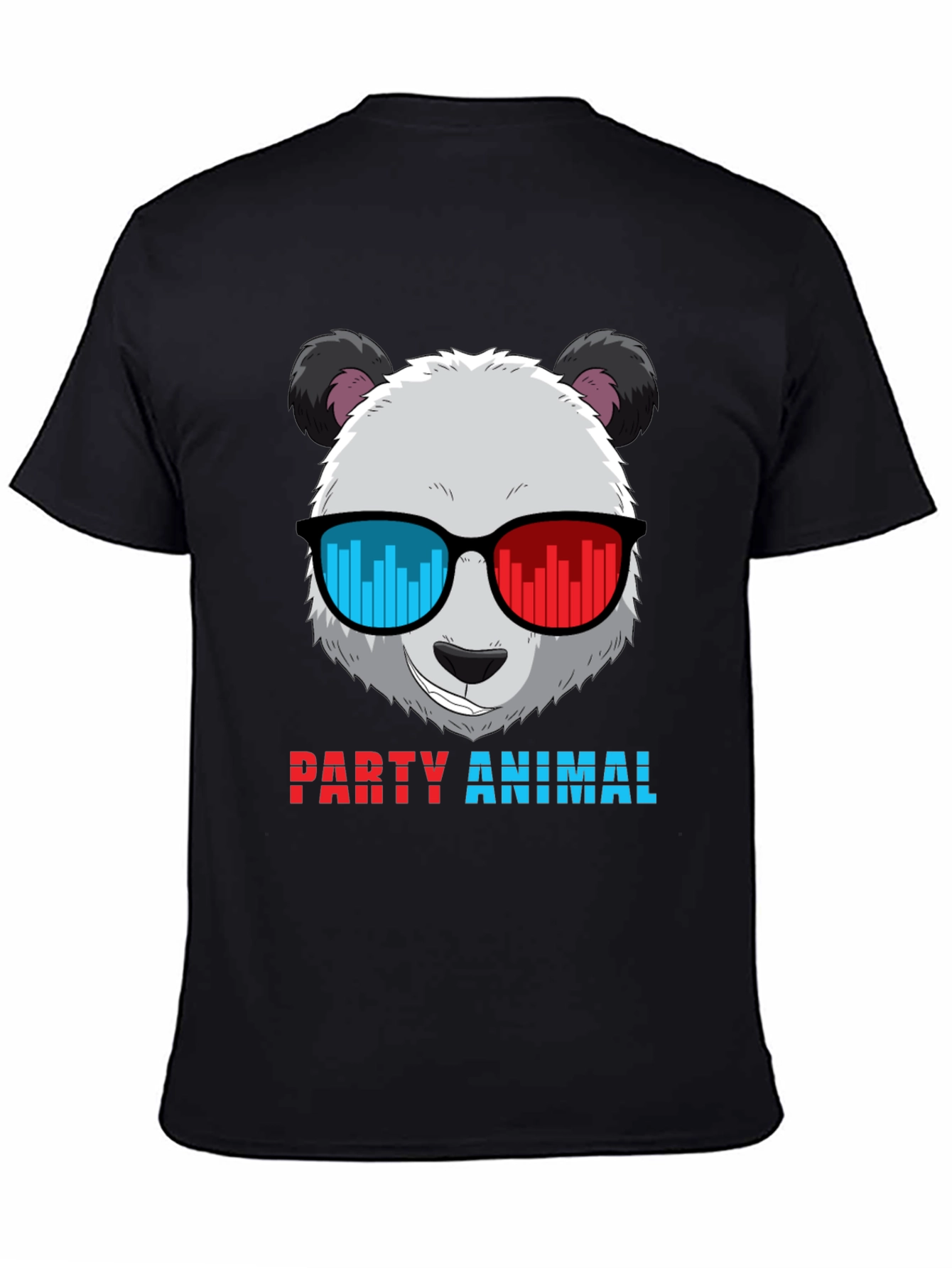 Party Animal Panda T-Shirt - Novelty Graphic Tee