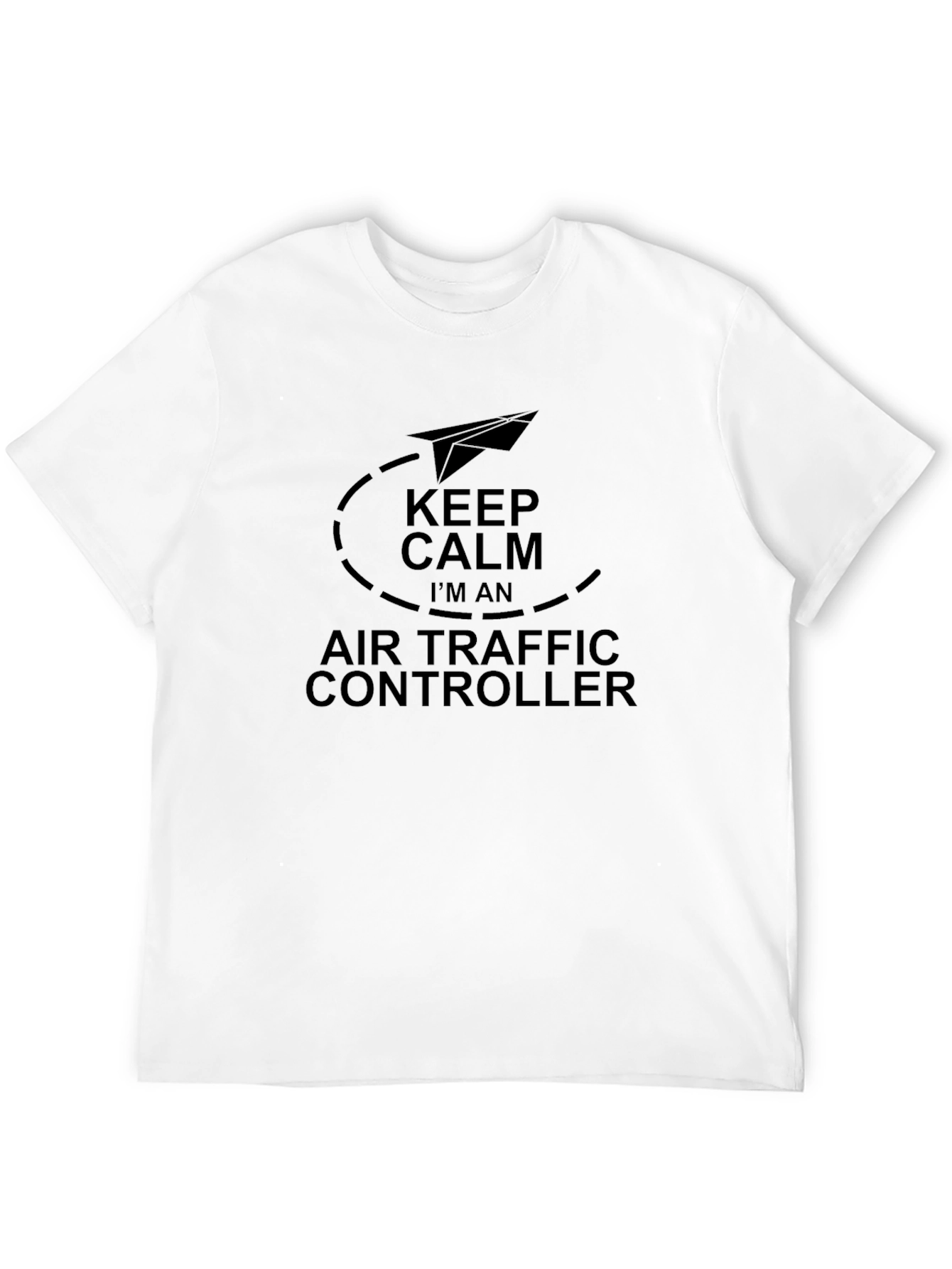 Keep Calm Air Traffic Controller Black Tee