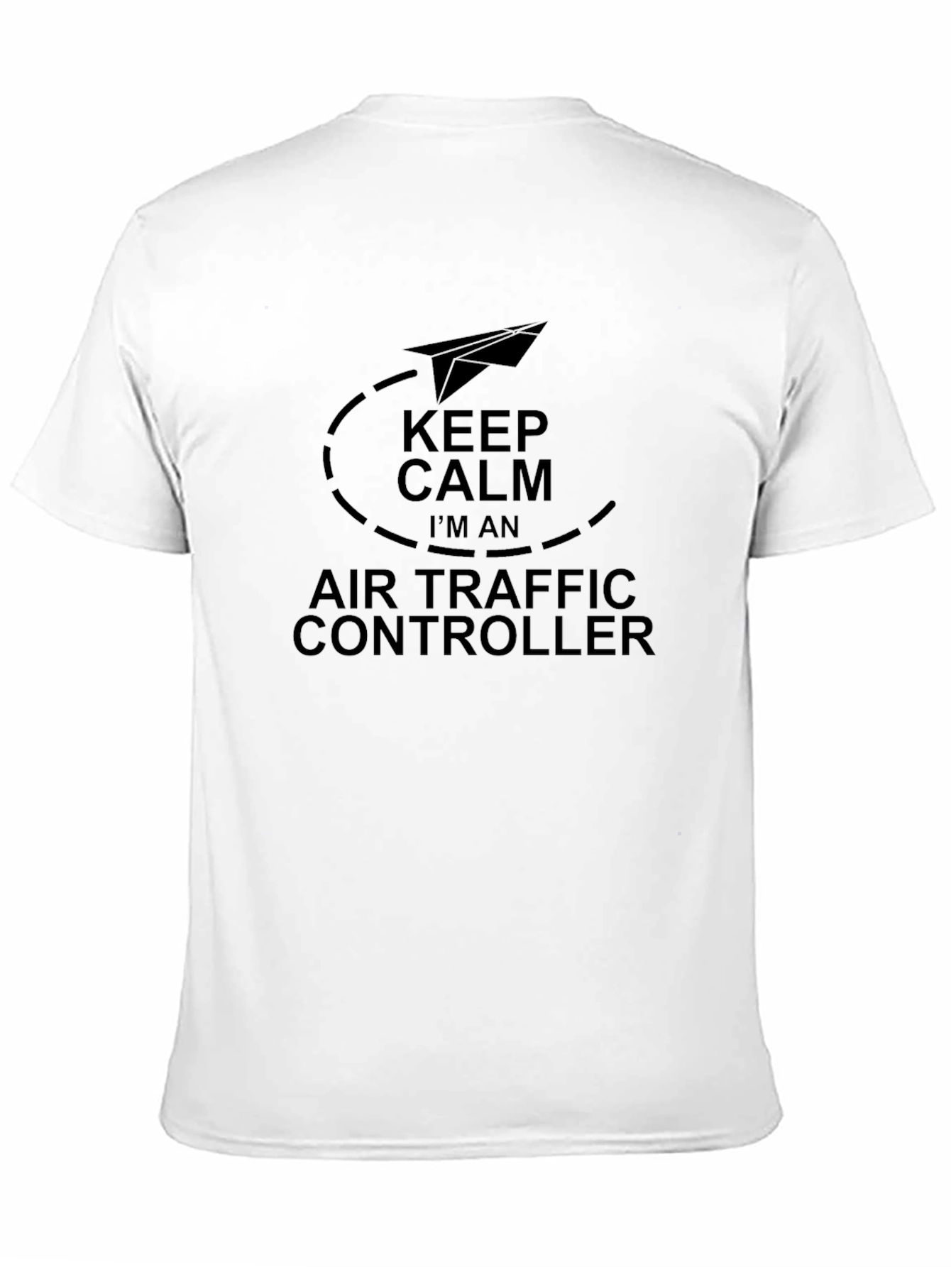 Keep Calm Air Traffic Controller Black Tee