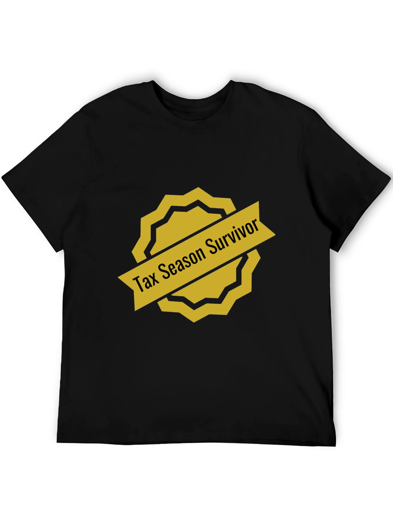 Tax Season Survivor Black T-Shirt