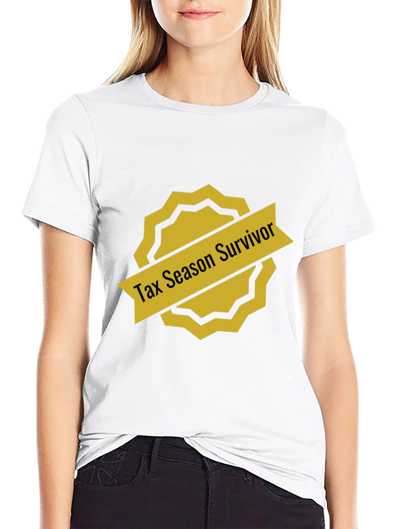 Tax Season Survivor Black T-Shirt