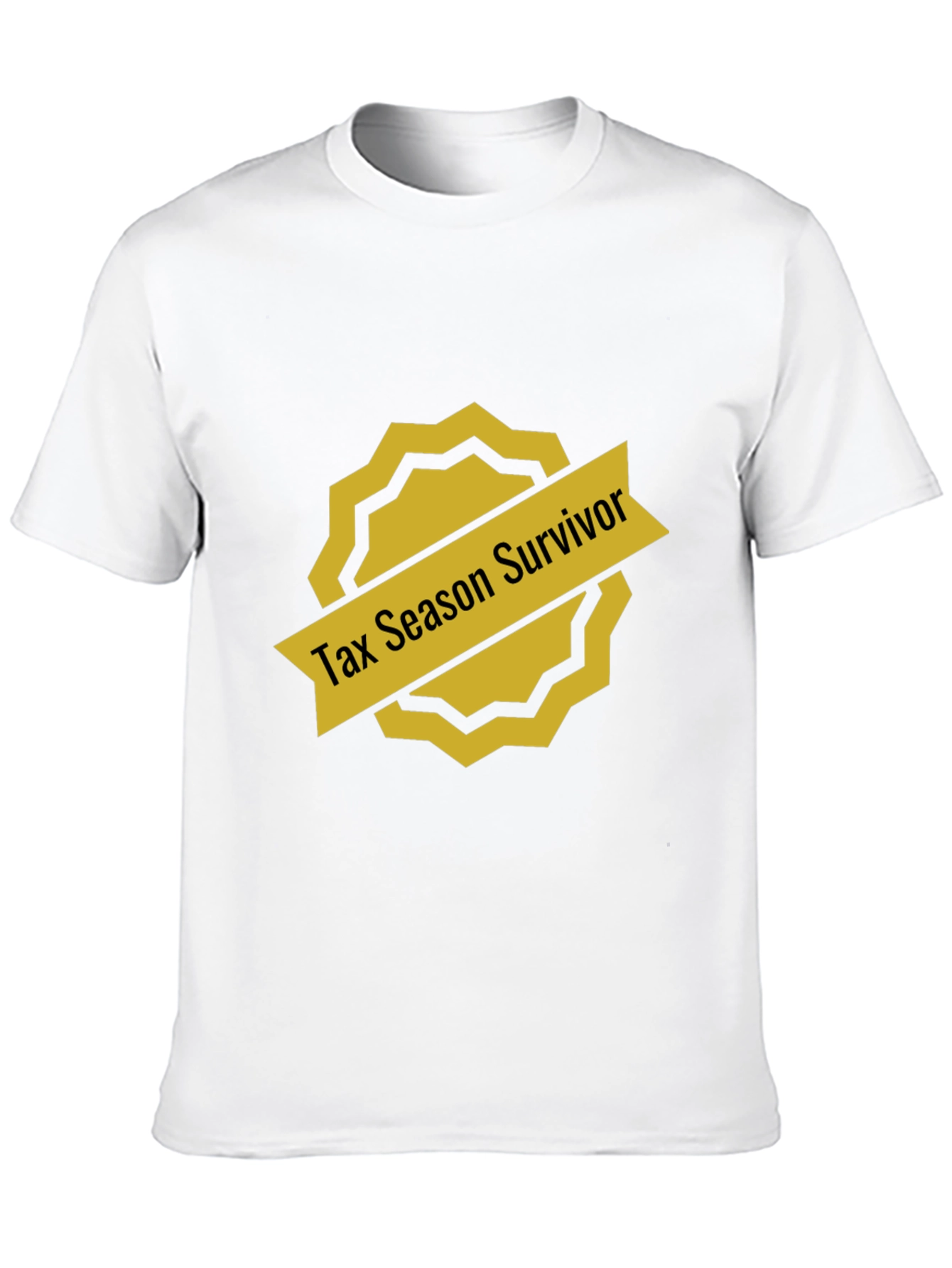 Tax Season Survivor Black T-Shirt