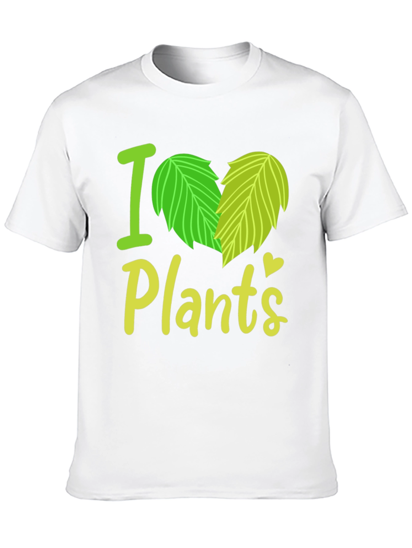 I Heart Plants Graphic Tee - Black Casual T-Shirt