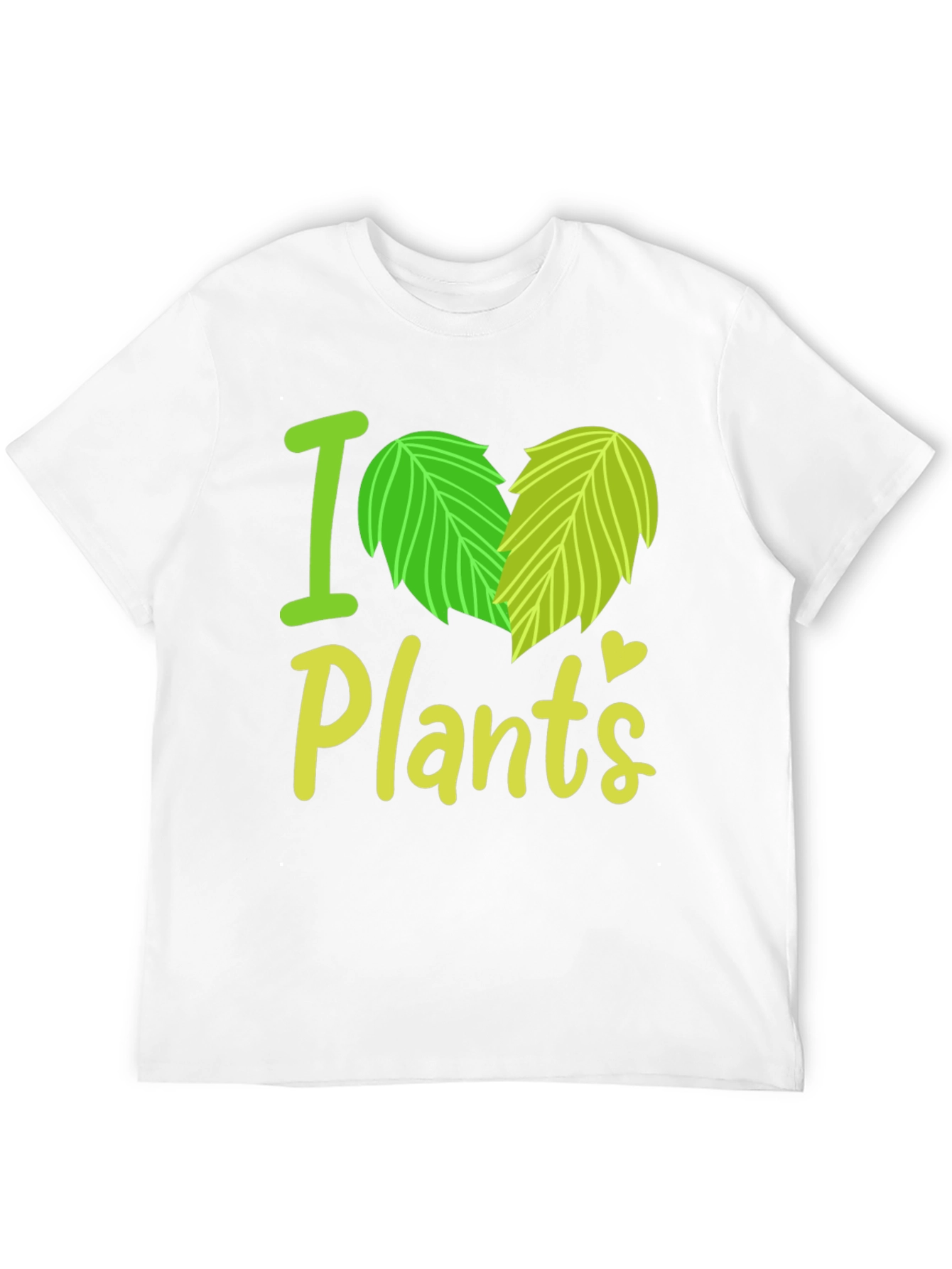 I Heart Plants Graphic Tee - Black Casual T-Shirt