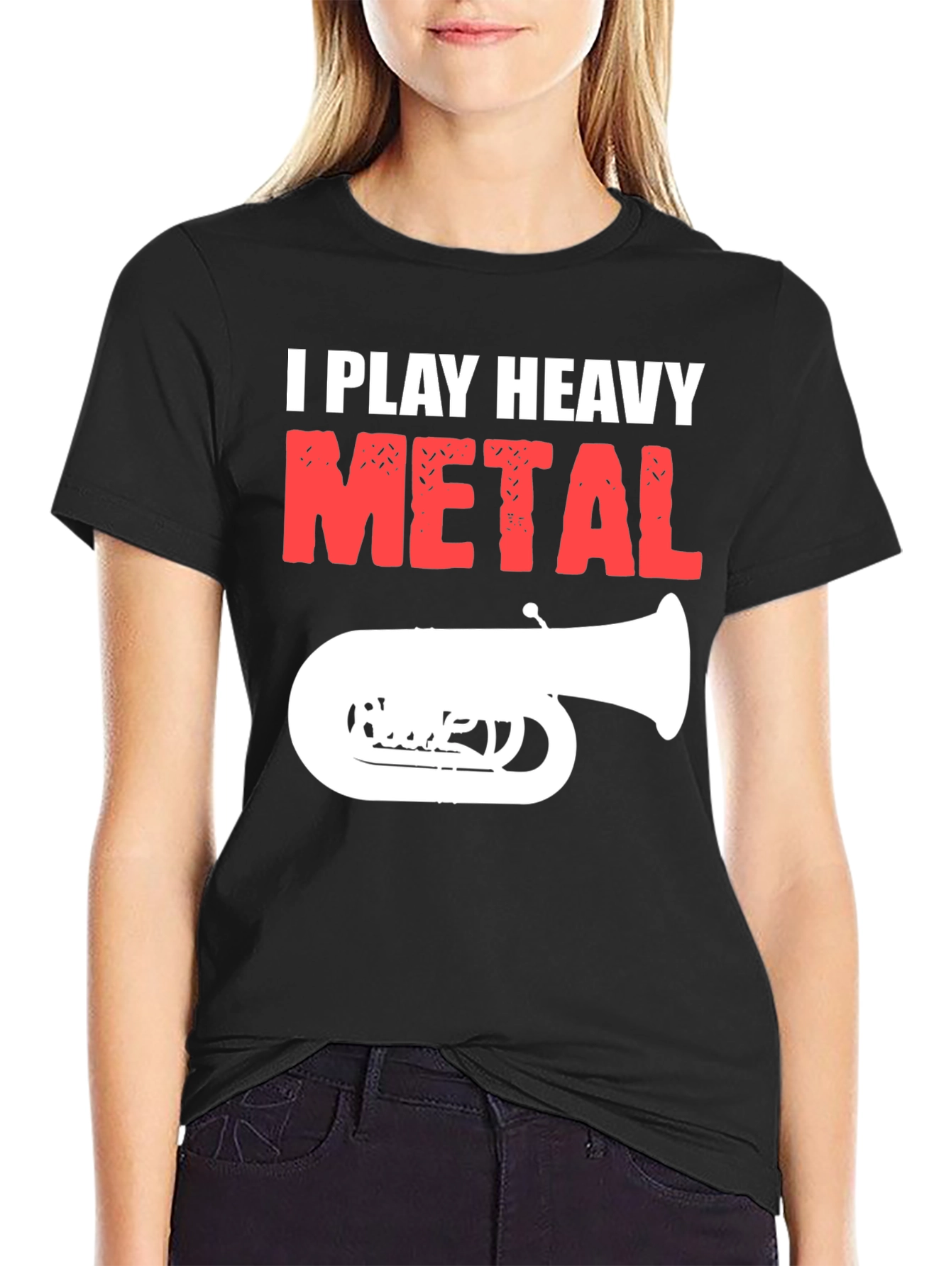 I Play Heavy Metal T-Shirt - Funny Band Tee