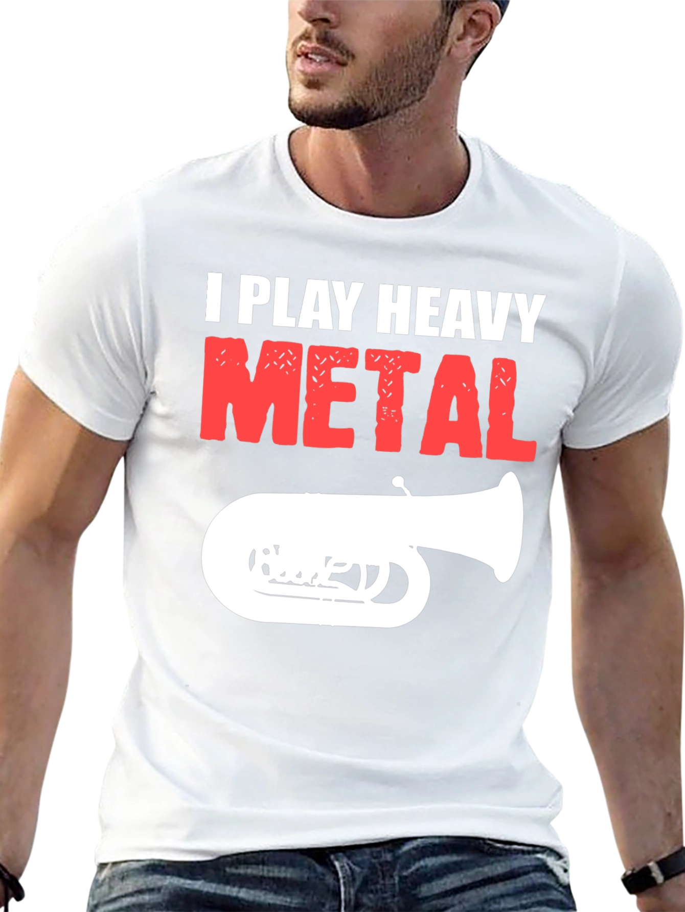 I Play Heavy Metal T-Shirt - Funny Band Tee
