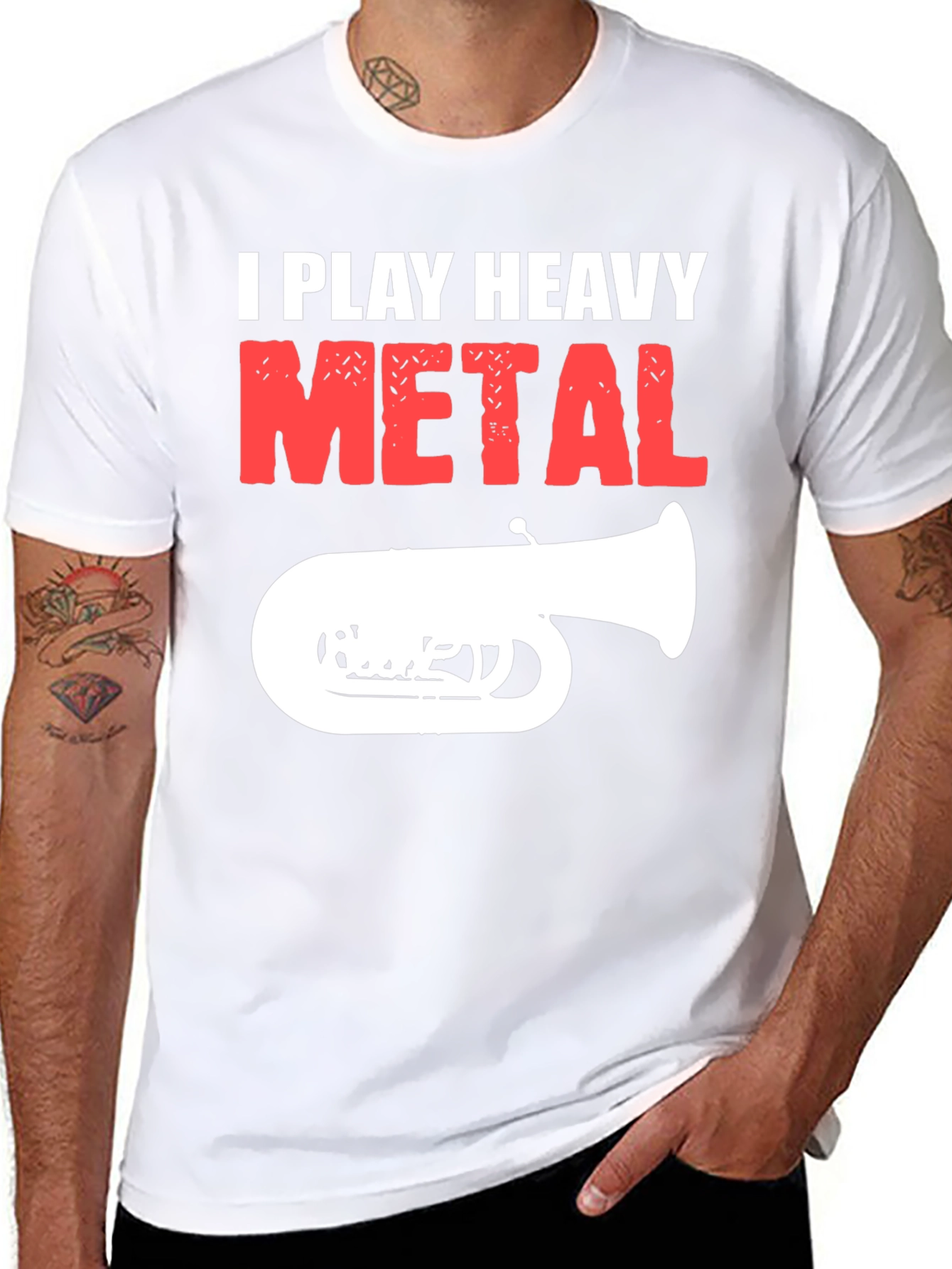 I Play Heavy Metal T-Shirt - Funny Band Tee