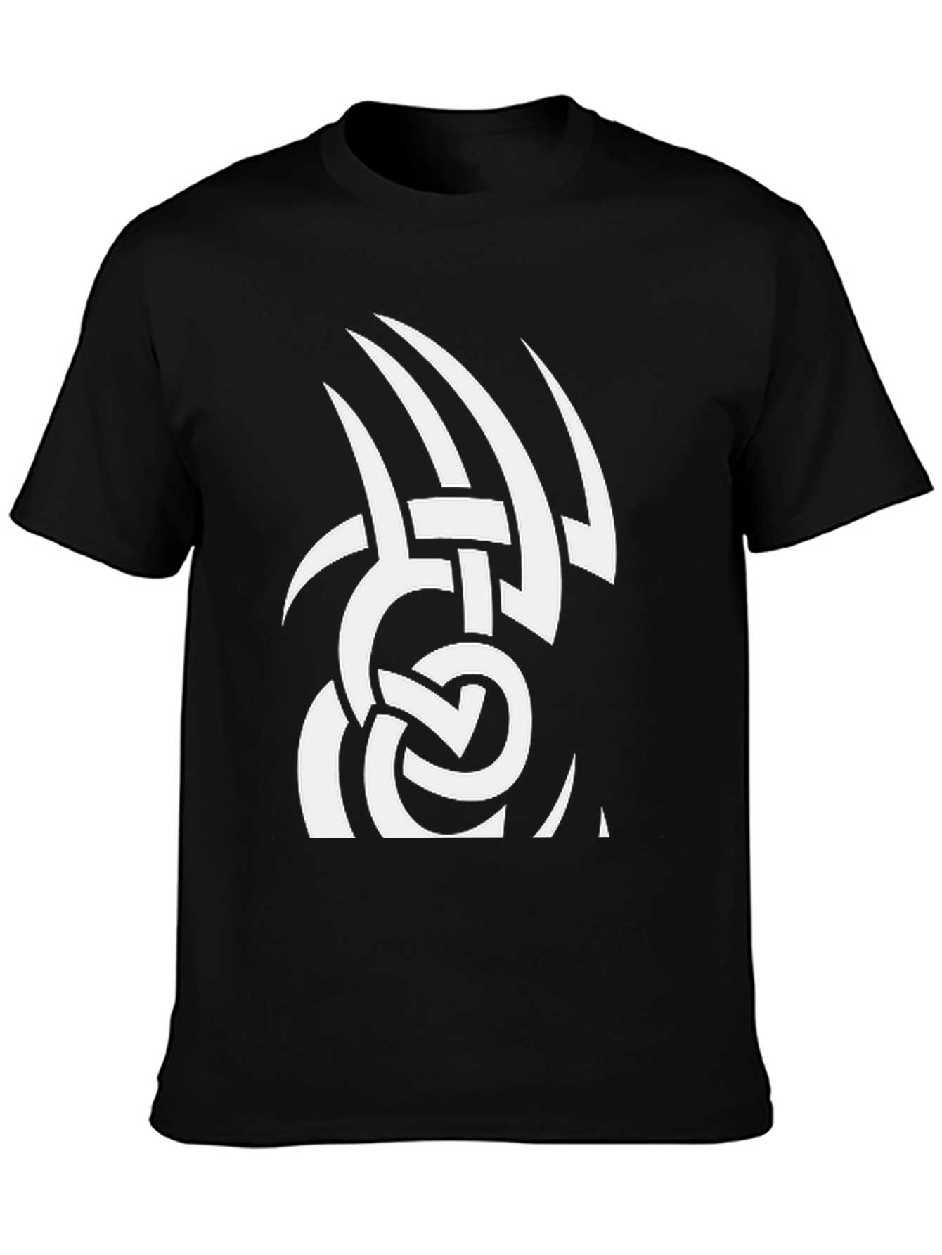 Tribal Tattoo Graphic Black Tee