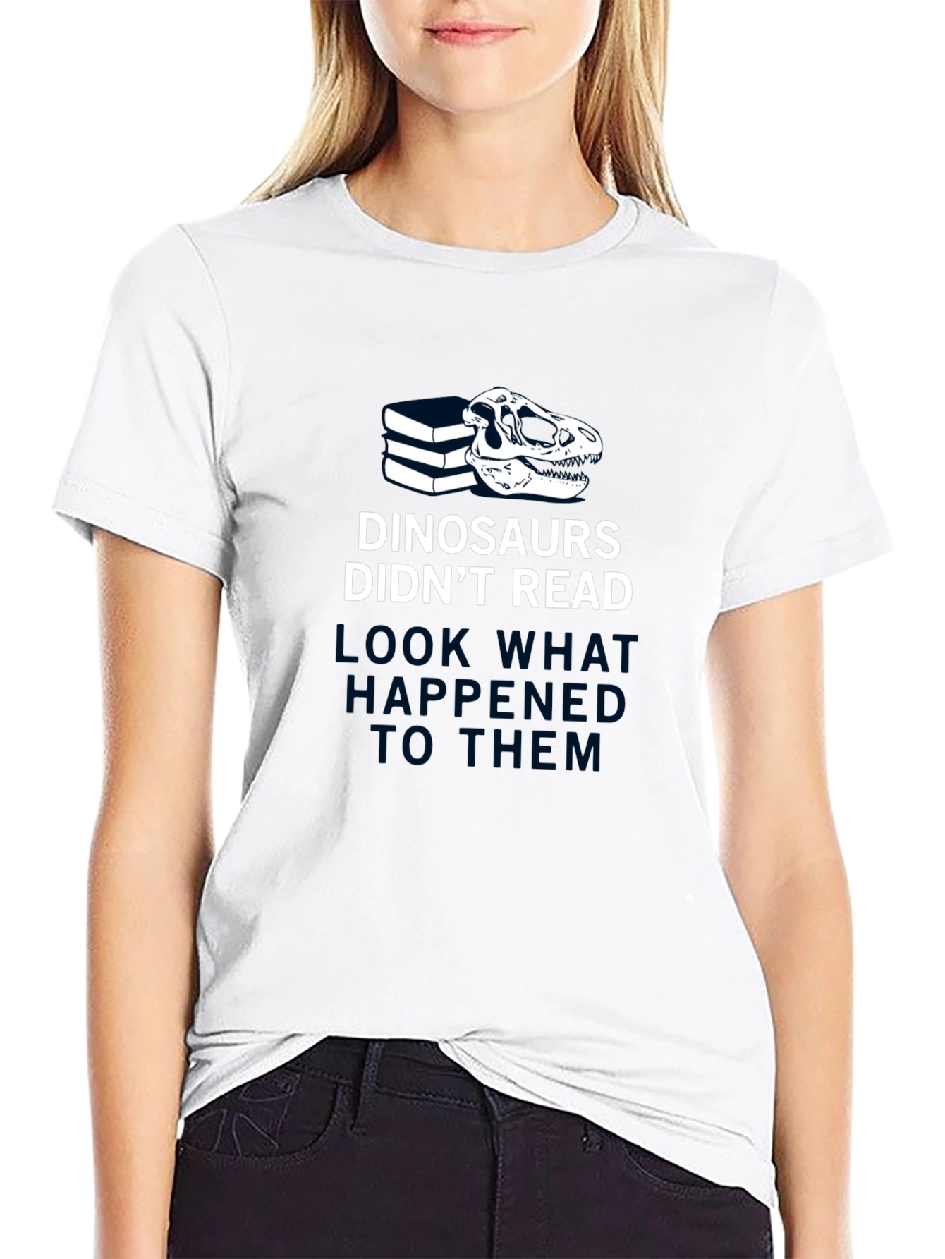Dinosaurs Didnt Read Funny T-Shirt