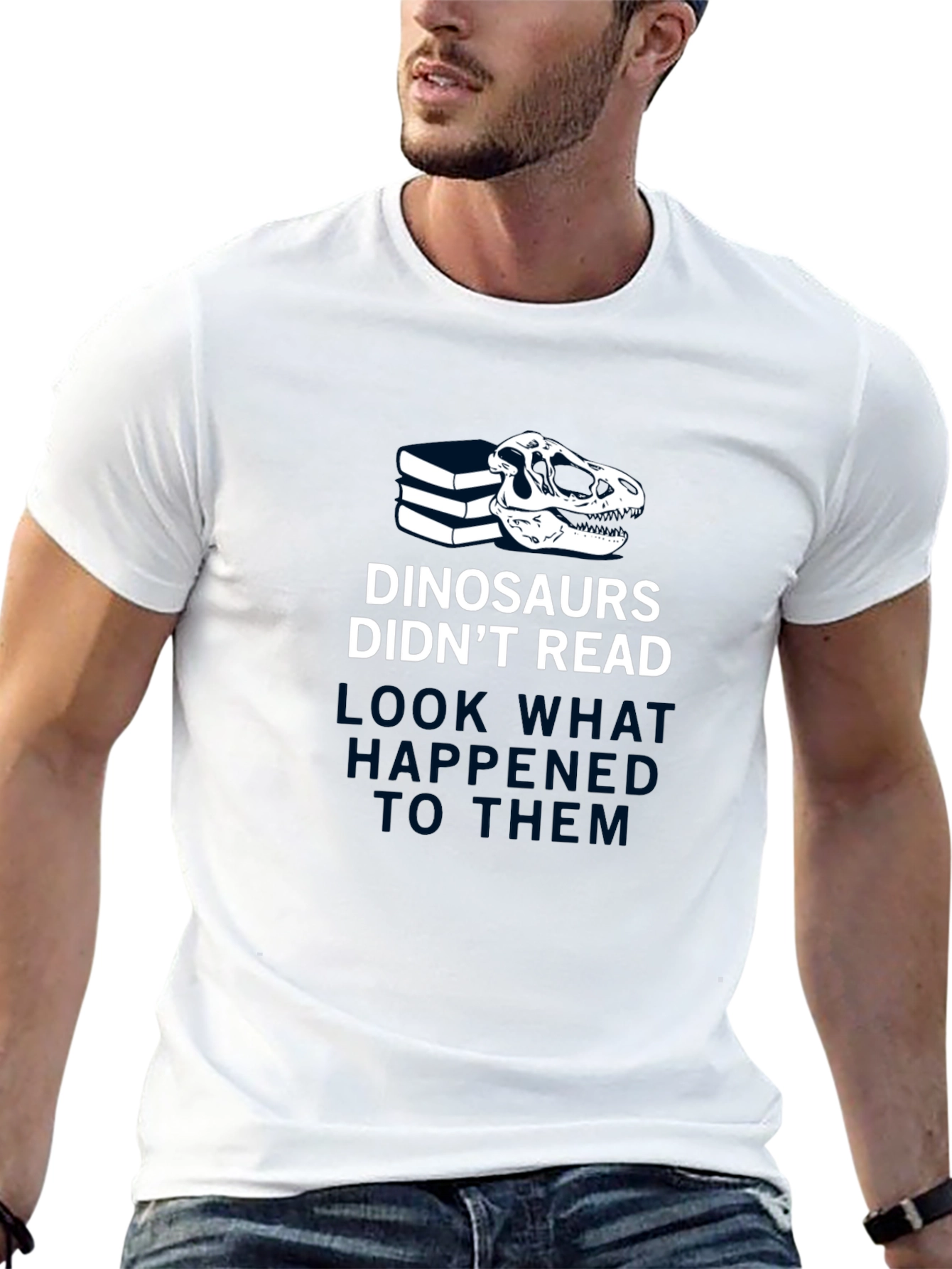 Dinosaurs Didnt Read Funny T-Shirt