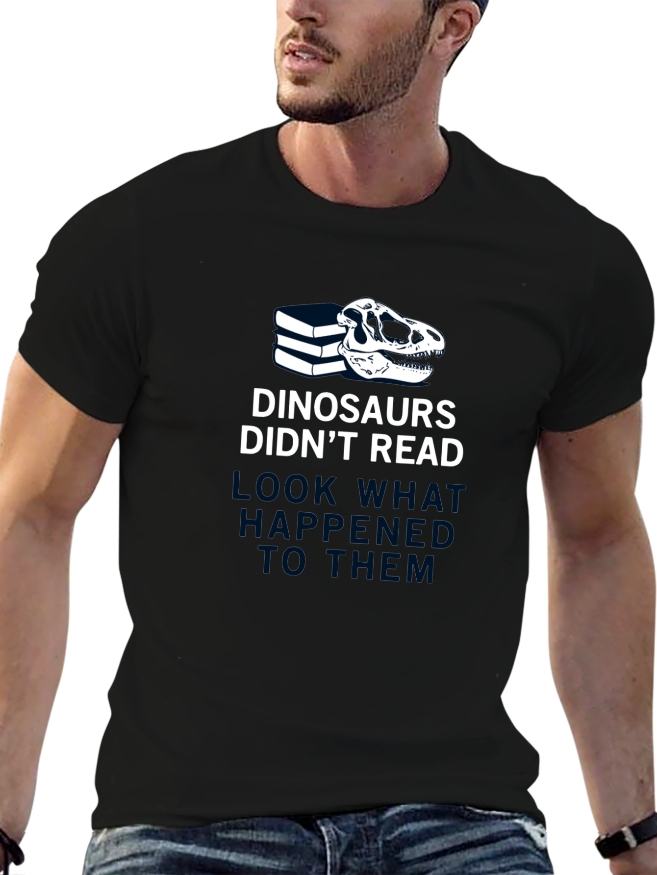 Dinosaurs Didnt Read Funny T-Shirt