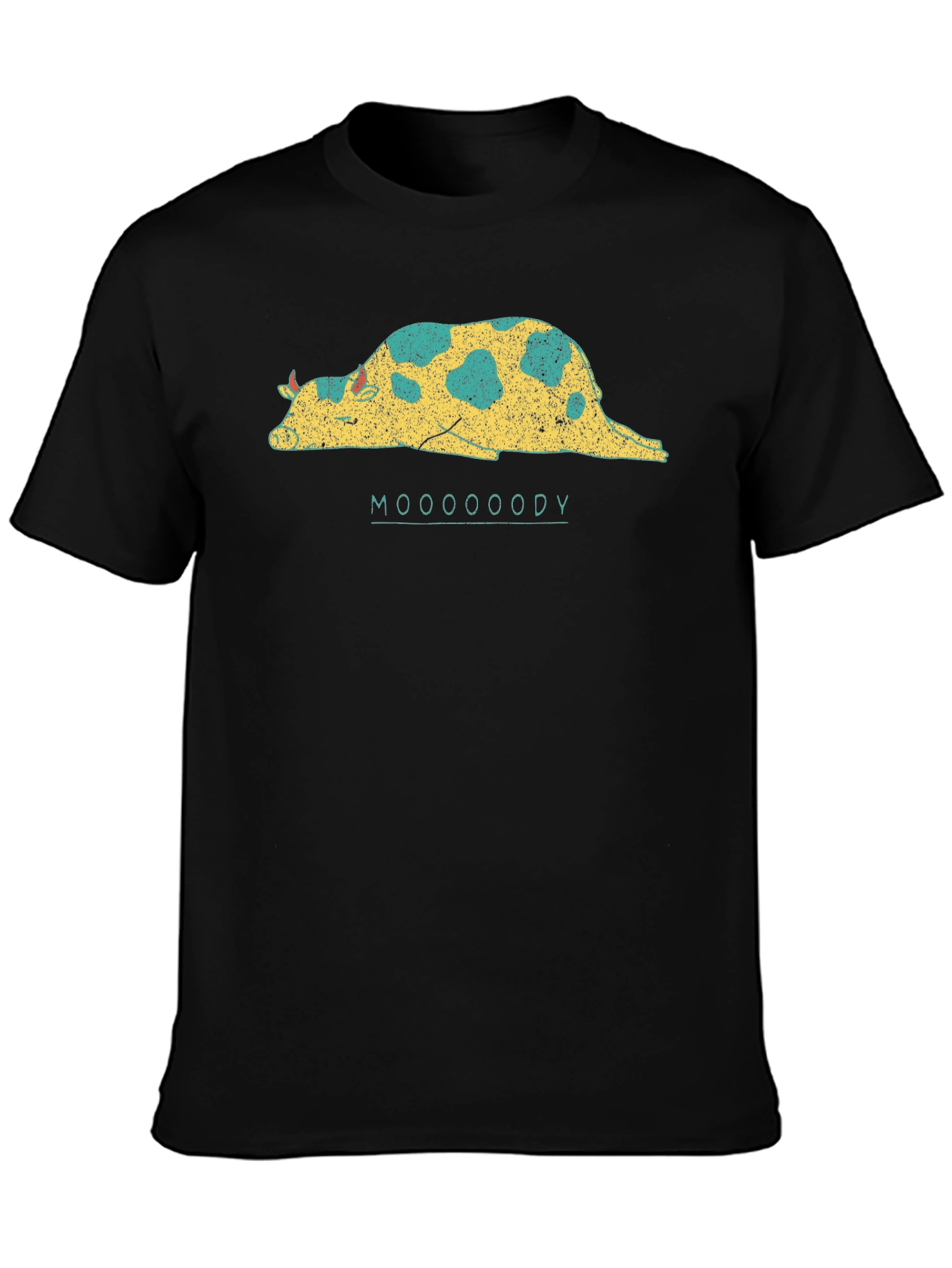 Mooooody Graphic Tee - Lazy Cow T-Shirt