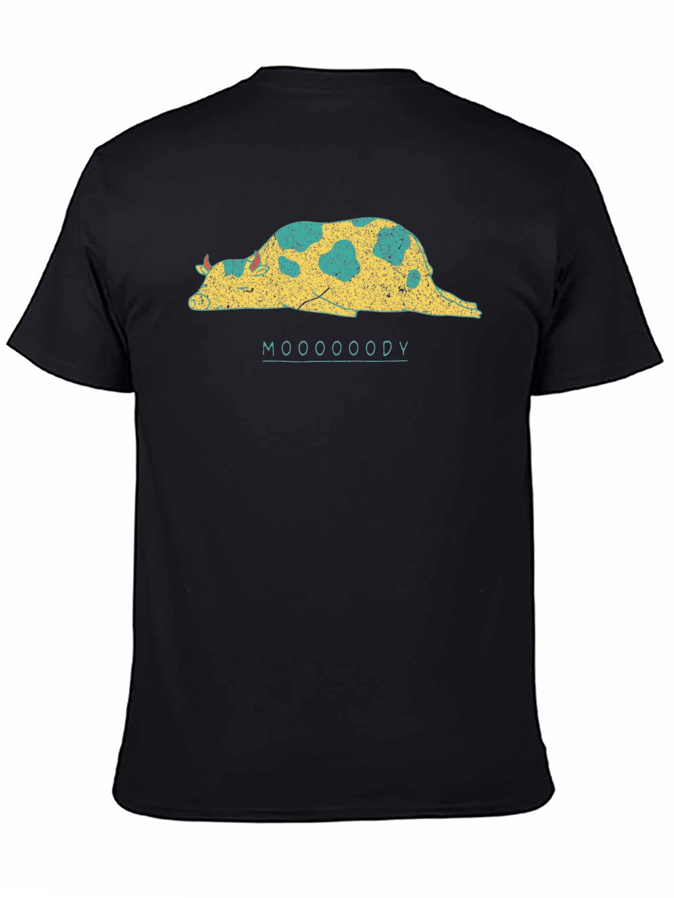 Mooooody Graphic Tee - Lazy Cow T-Shirt