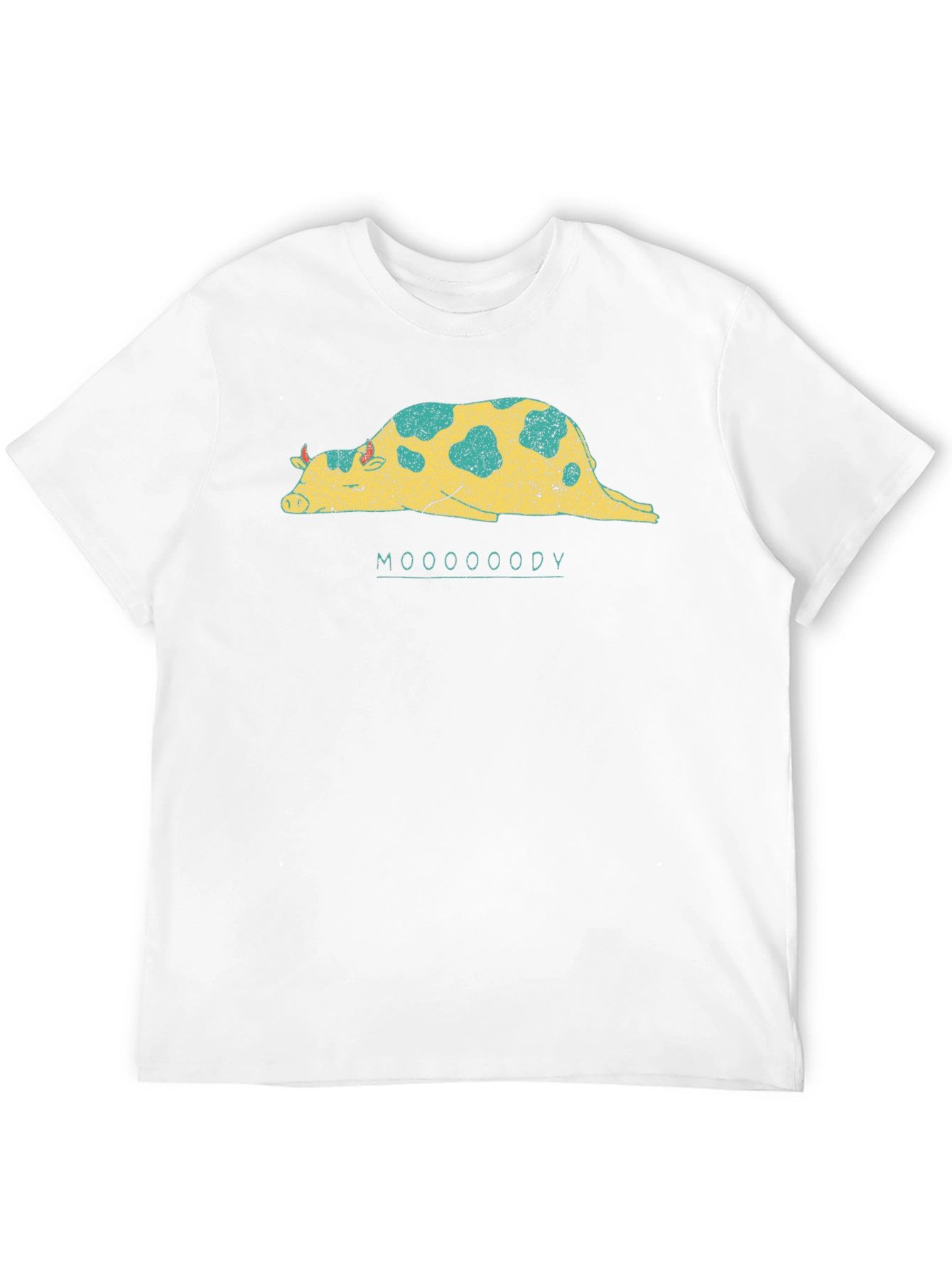 Mooooody Graphic Tee - Lazy Cow T-Shirt
