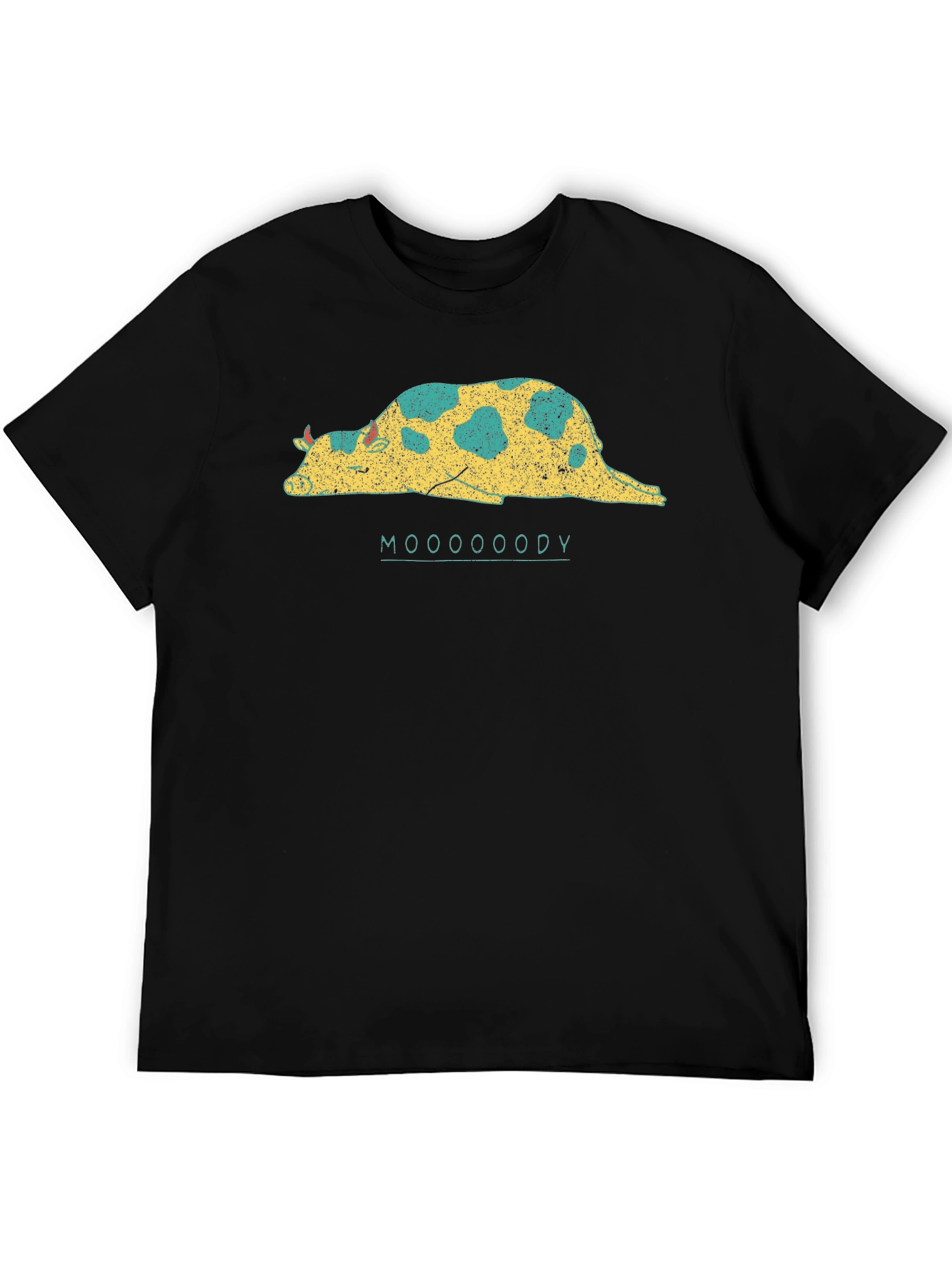 Mooooody Graphic Tee - Lazy Cow T-Shirt