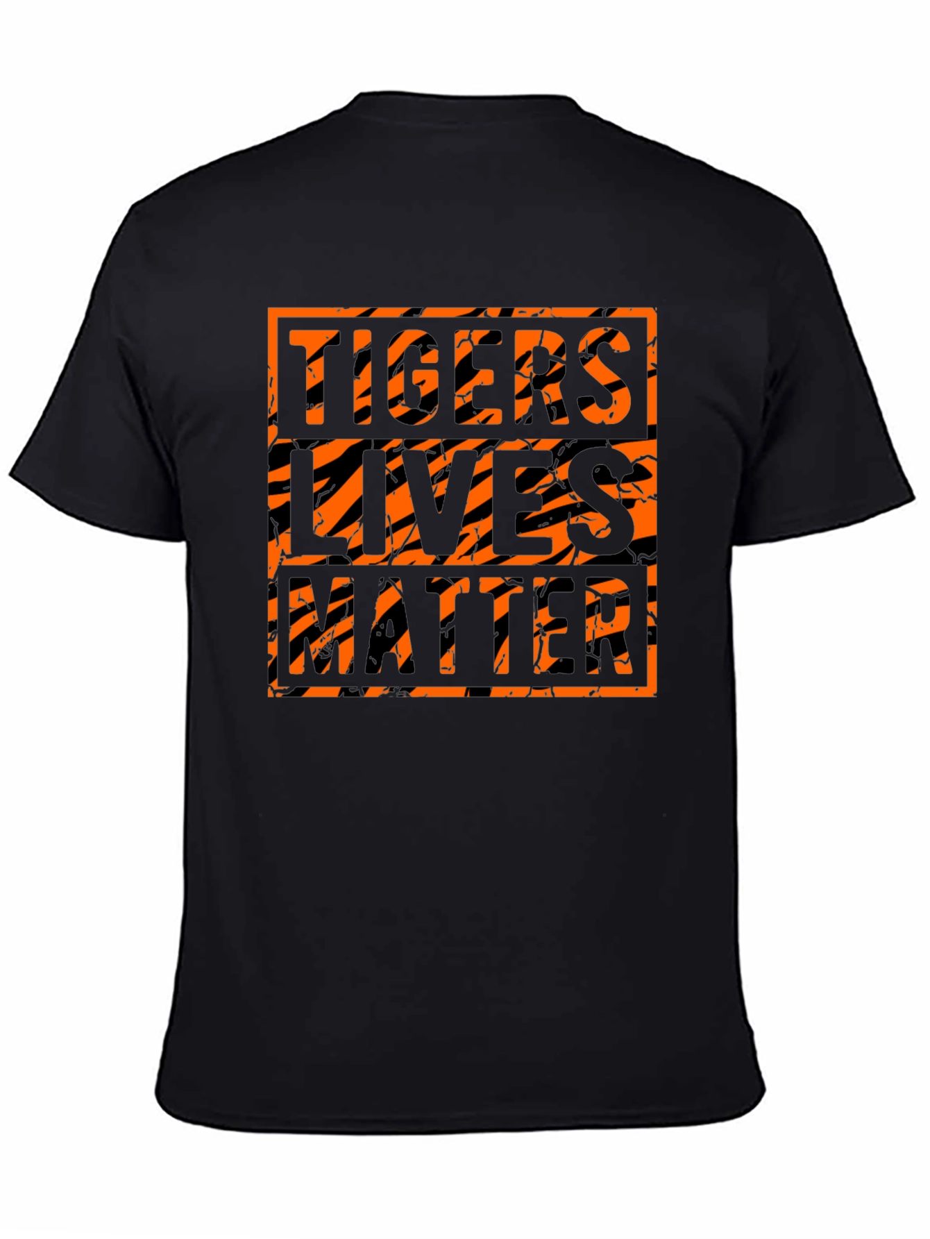 Tigers Lives Matter Graphic Black T-Shirt