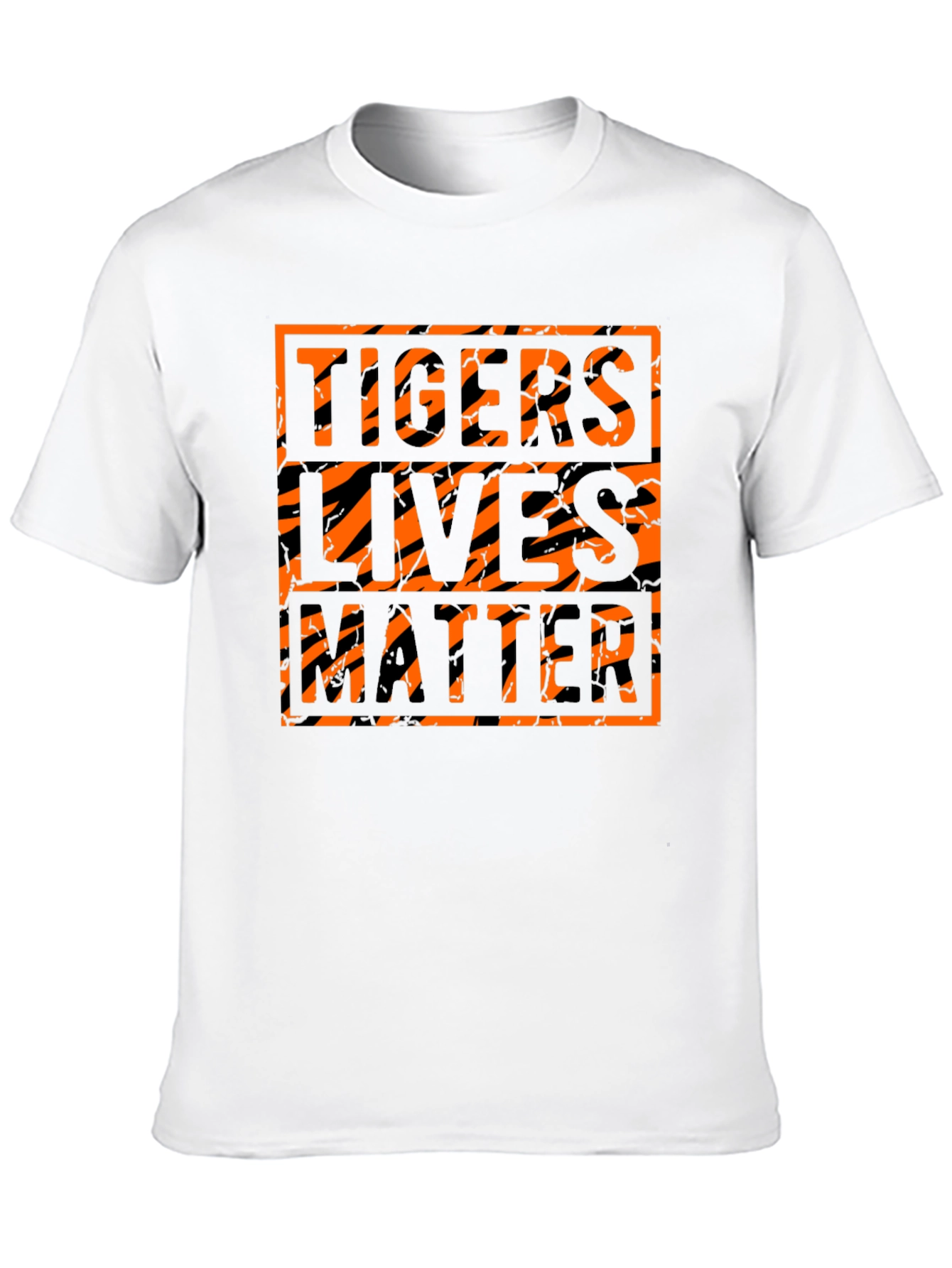 Tigers Lives Matter Graphic Black T-Shirt