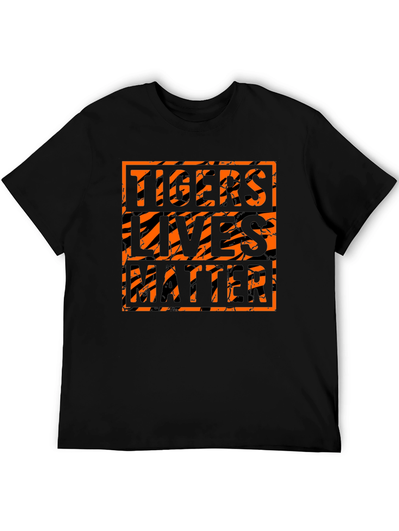 Tigers Lives Matter Graphic Black T-Shirt