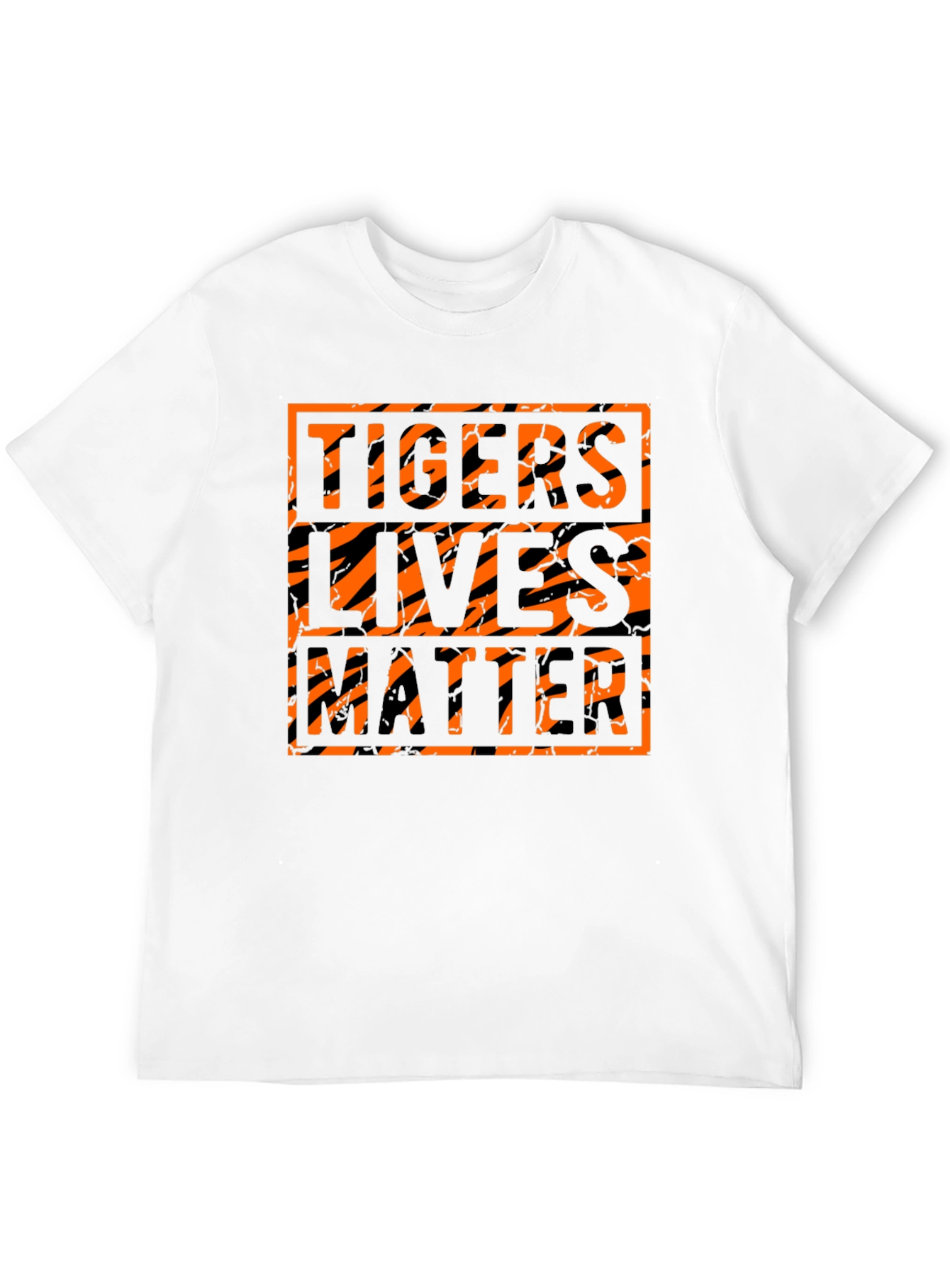 Tigers Lives Matter Graphic Black T-Shirt