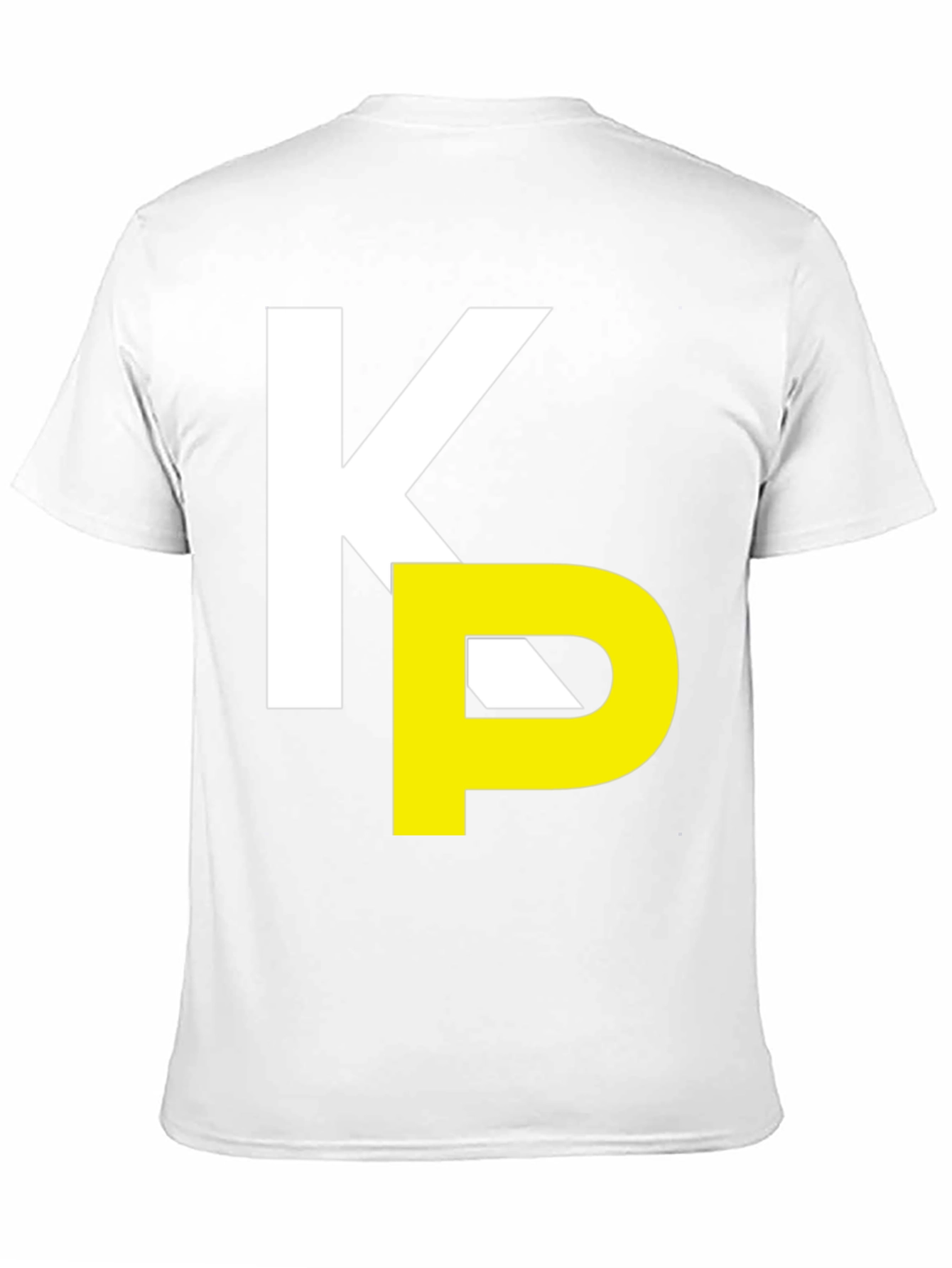 Stylish KP Initial Graphic Tee - Black