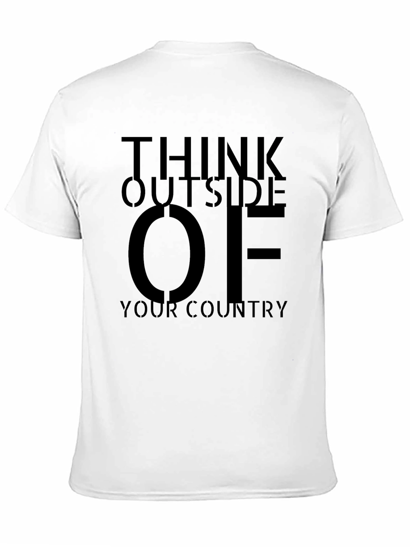 Think Outside of Your Country Black T-Shirt
