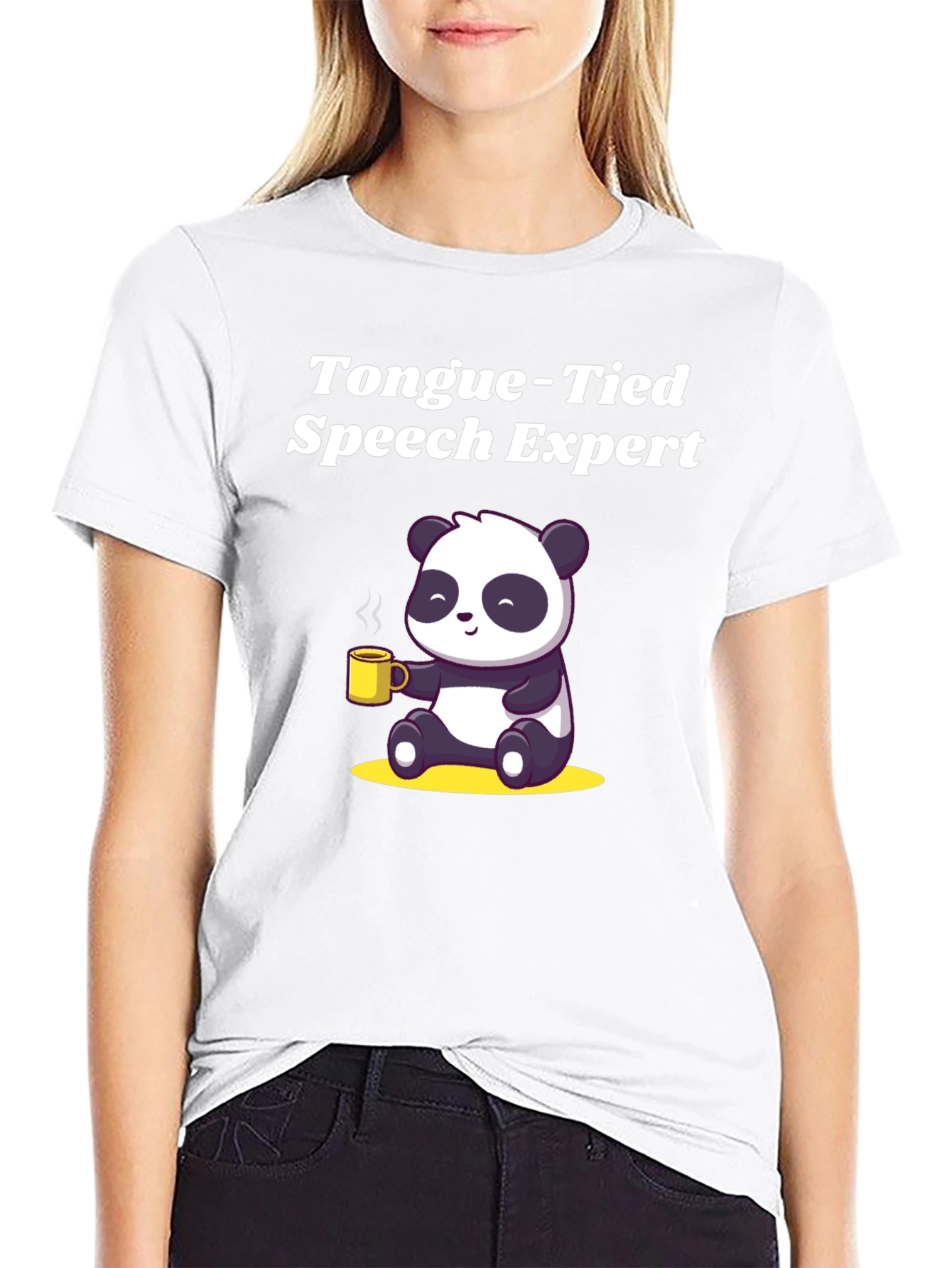 Tongue-Tied Speech Expert Panda T-Shirt