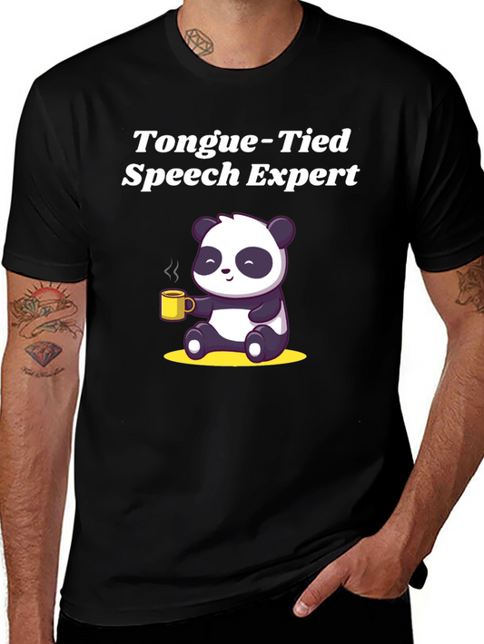 Tongue-Tied Speech Expert Panda T-Shirt