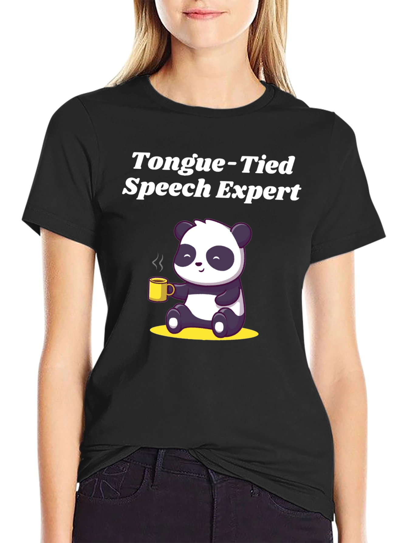 Tongue-Tied Speech Expert Panda T-Shirt