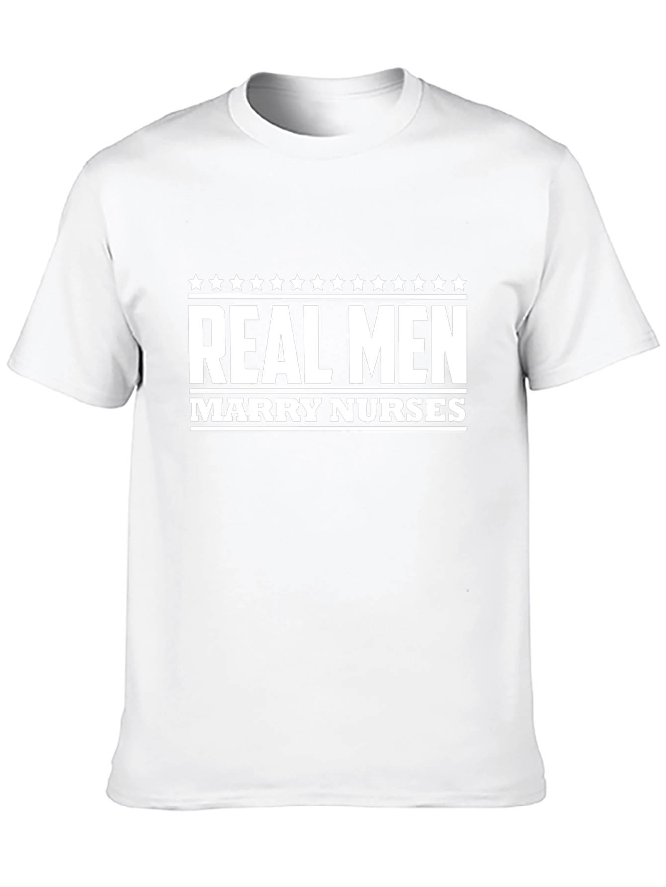 Real Men Marry Nurses Black Graphic Tee