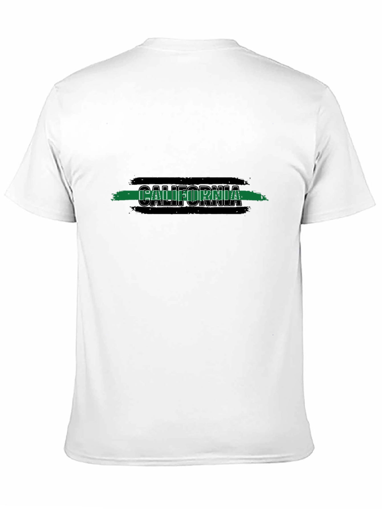 California Graphic T-Shirt - Black Cotton Blend Tee