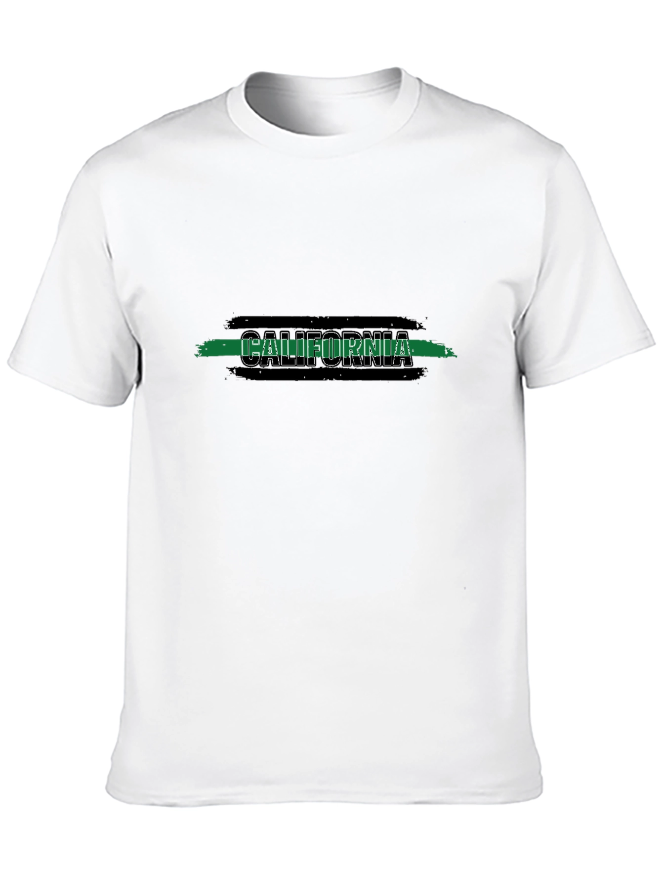 California Graphic T-Shirt - Black Cotton Blend Tee