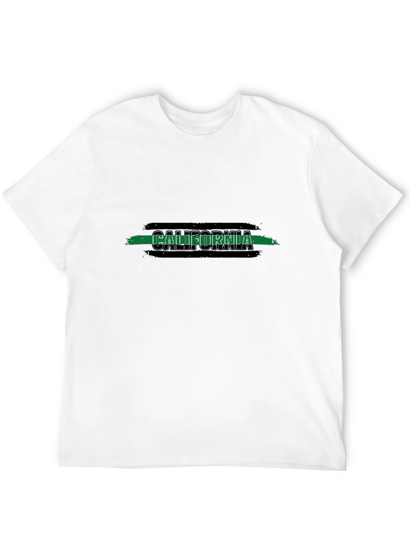 California Graphic T-Shirt - Black Cotton Blend Tee