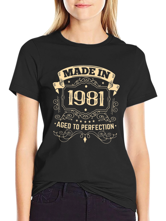 Made in 1981 Aged to Perfection Graphic Tee
