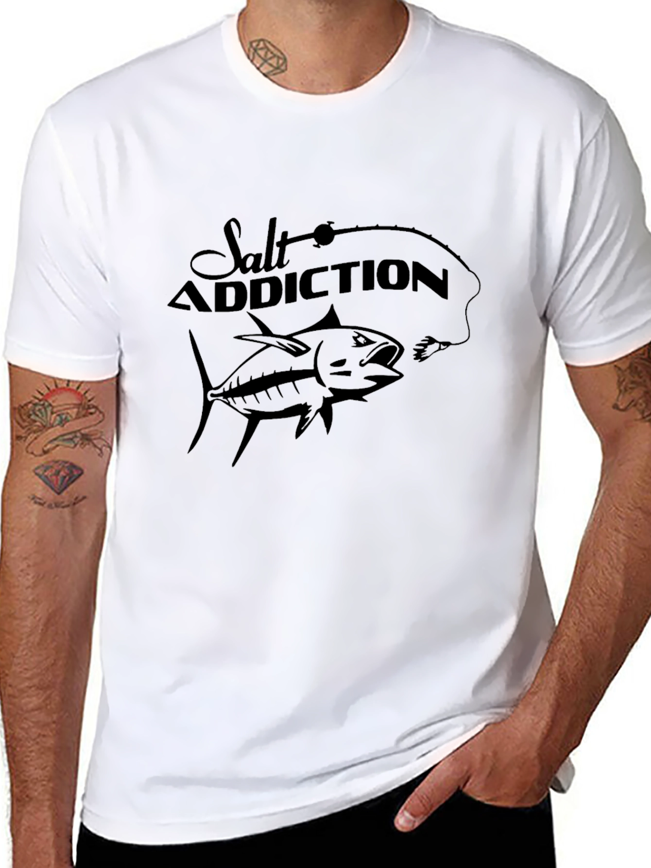 Salt Addiction Tuna Graphic T-Shirt - Fishing Tee