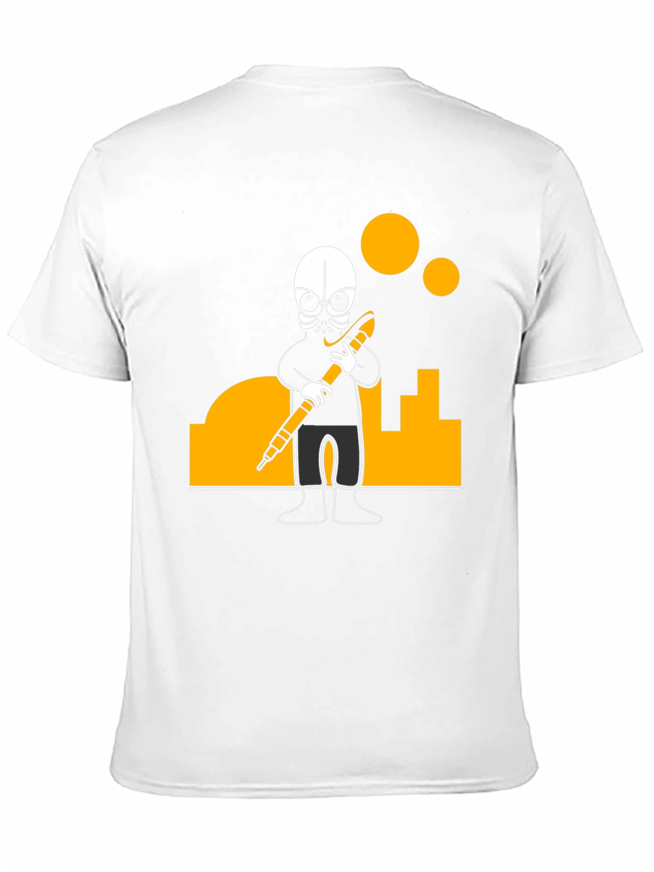 Urban Explorer Graphic Tee - Black Cotton Blend