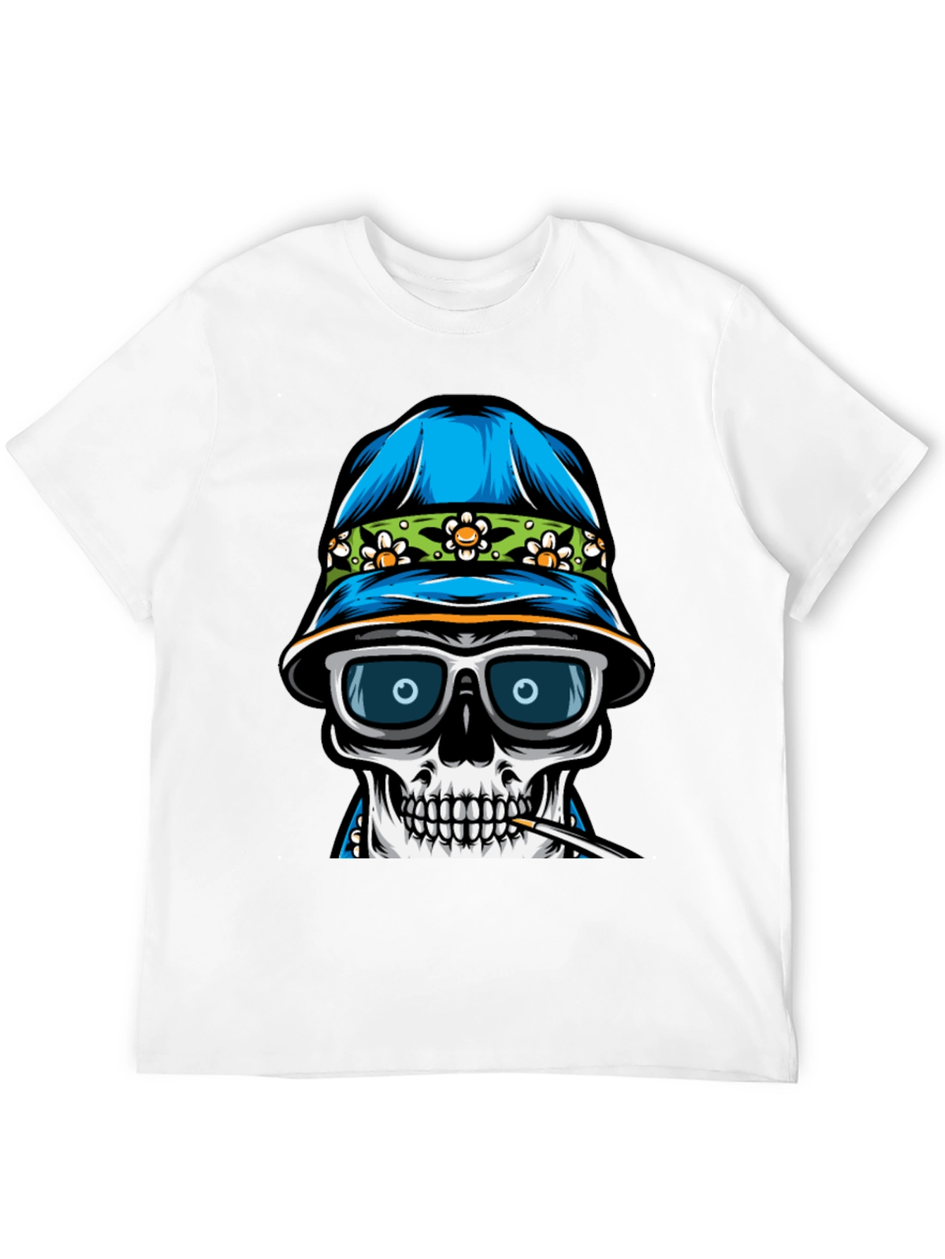 Cool Skull Graphic Tee - Mens Black T-Shirt