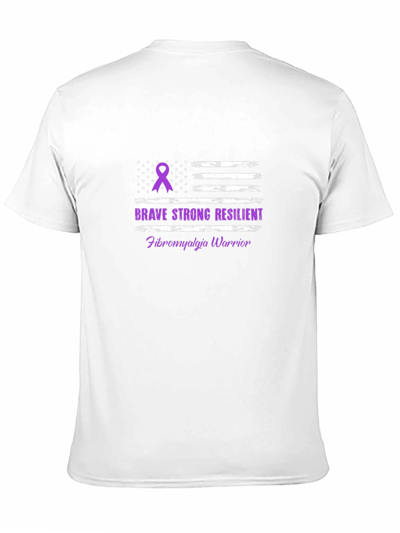 Brave Strong Resilient Fibromyalgia Awareness Warrior T-Shirt