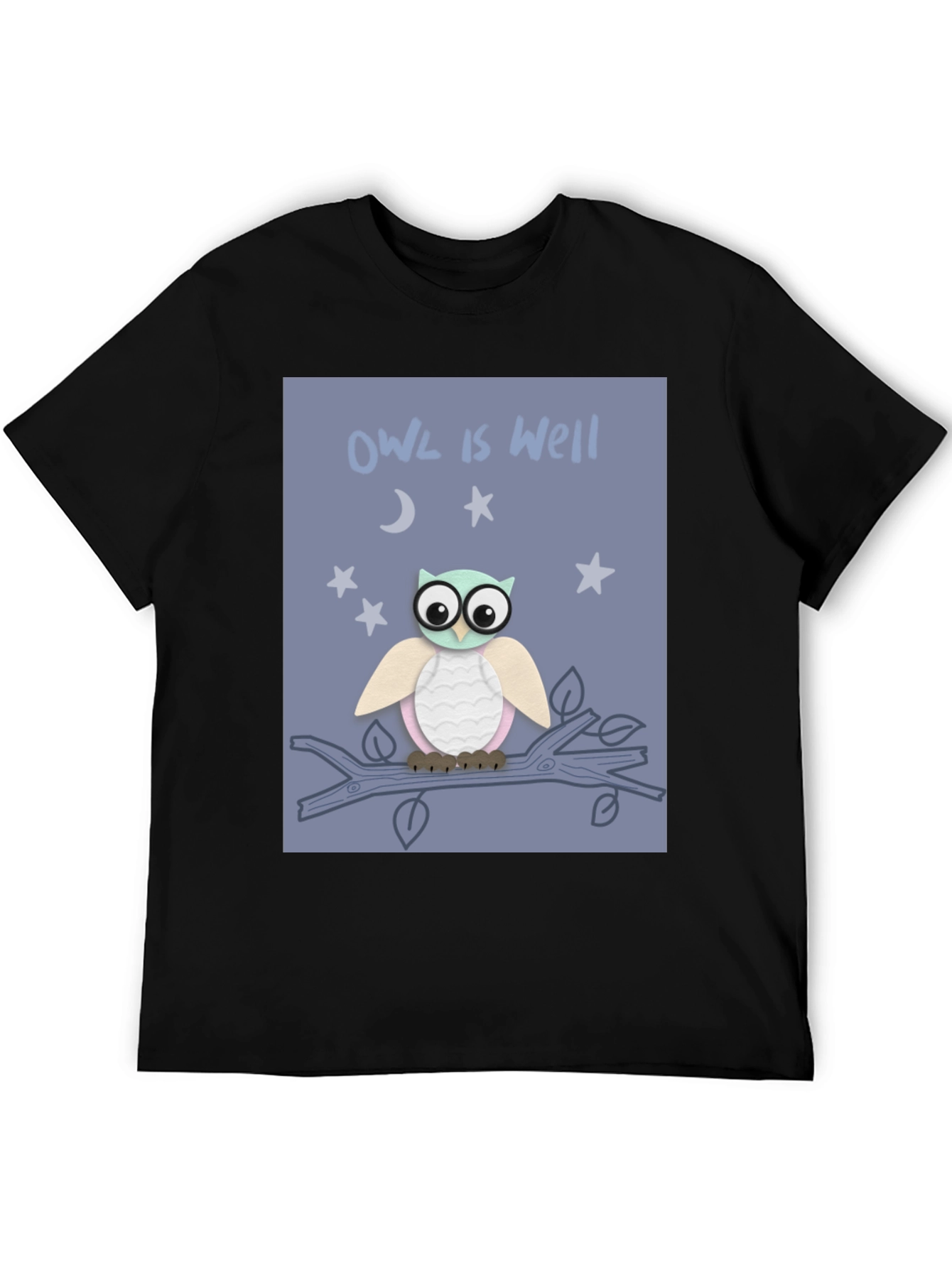 Owl is Well Graphic Tee - Soft Cotton T-Shirt