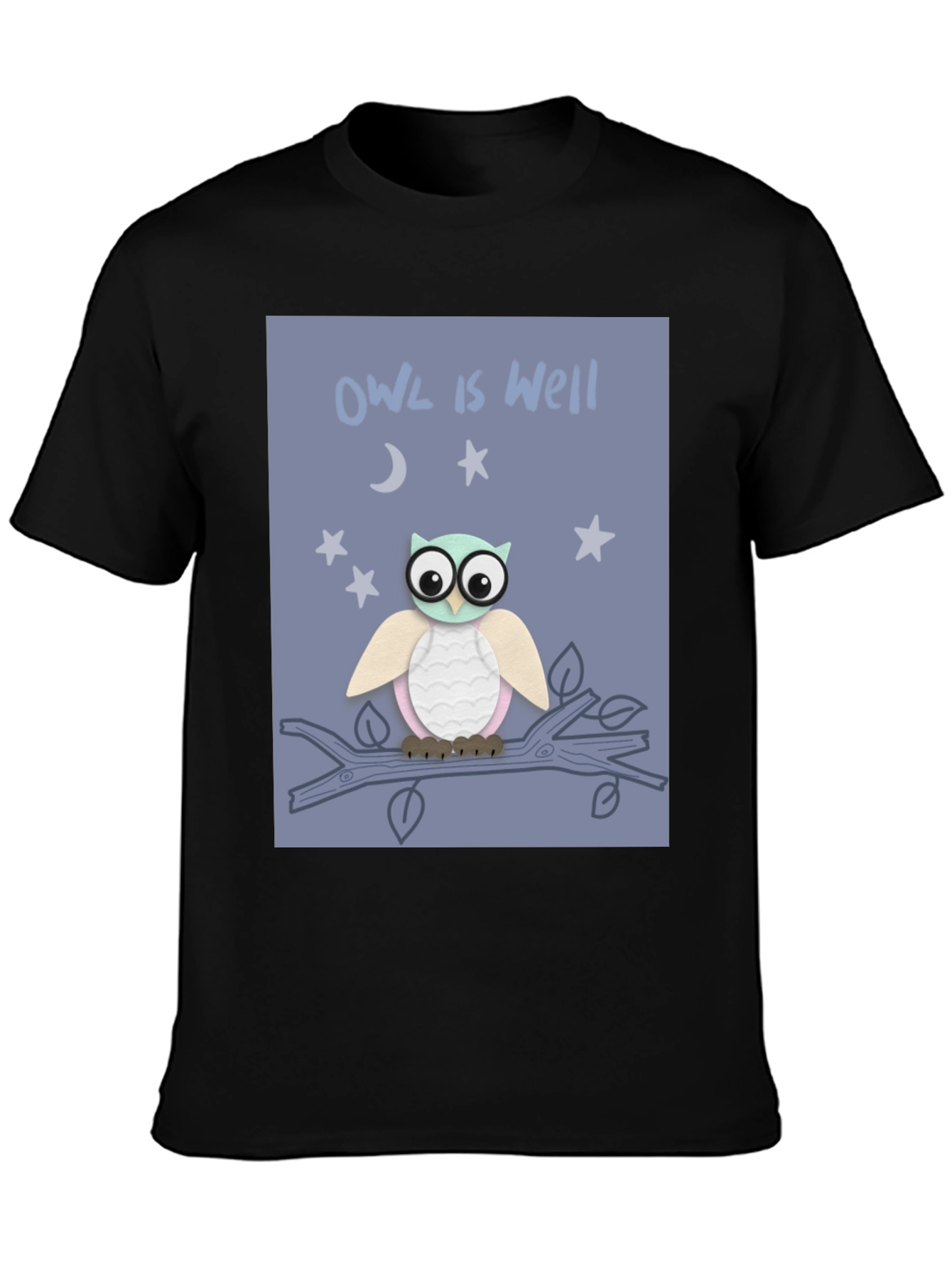 Owl is Well Graphic Tee - Soft Cotton T-Shirt