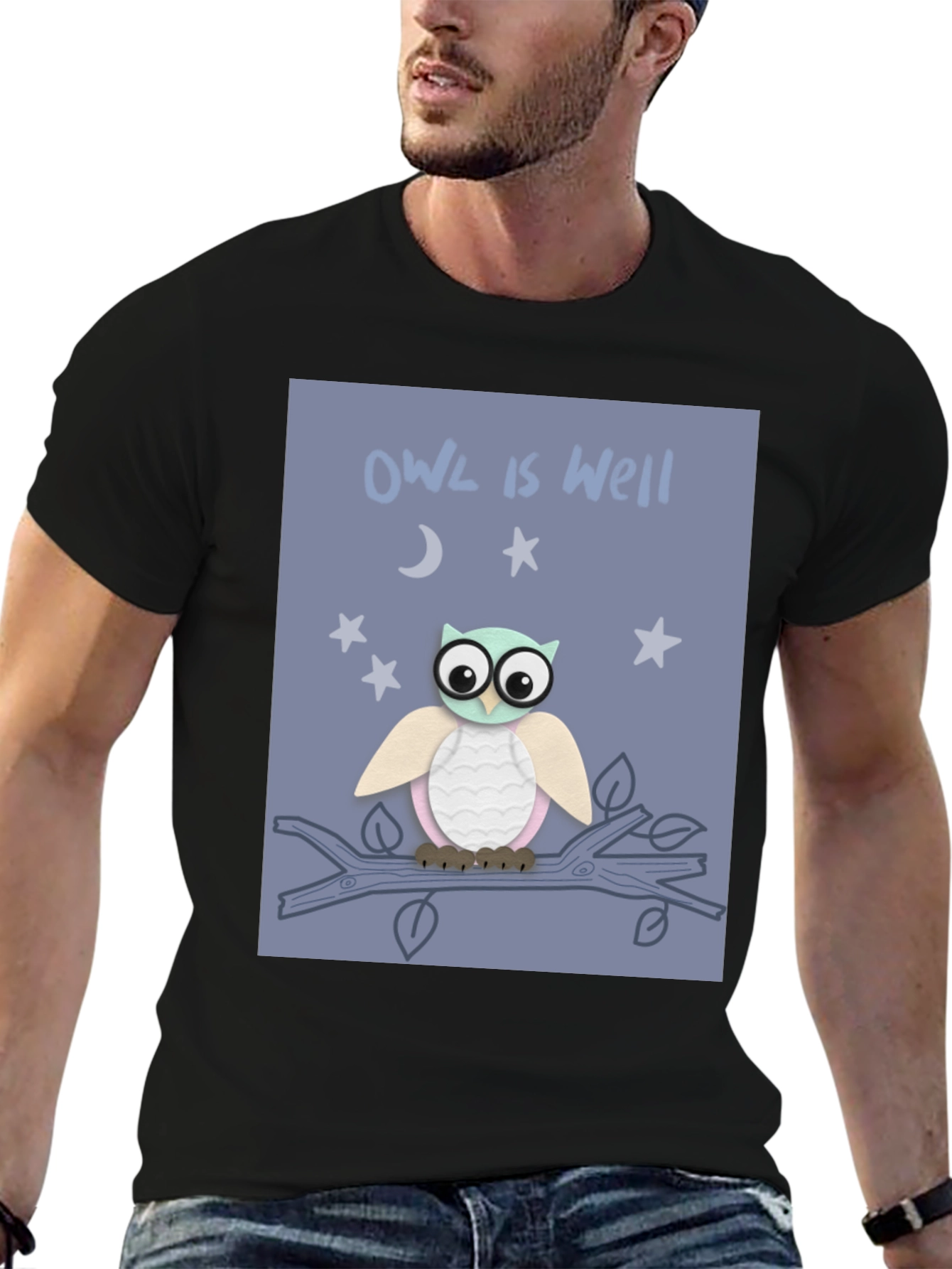 Owl is Well Graphic Tee - Soft Cotton T-Shirt