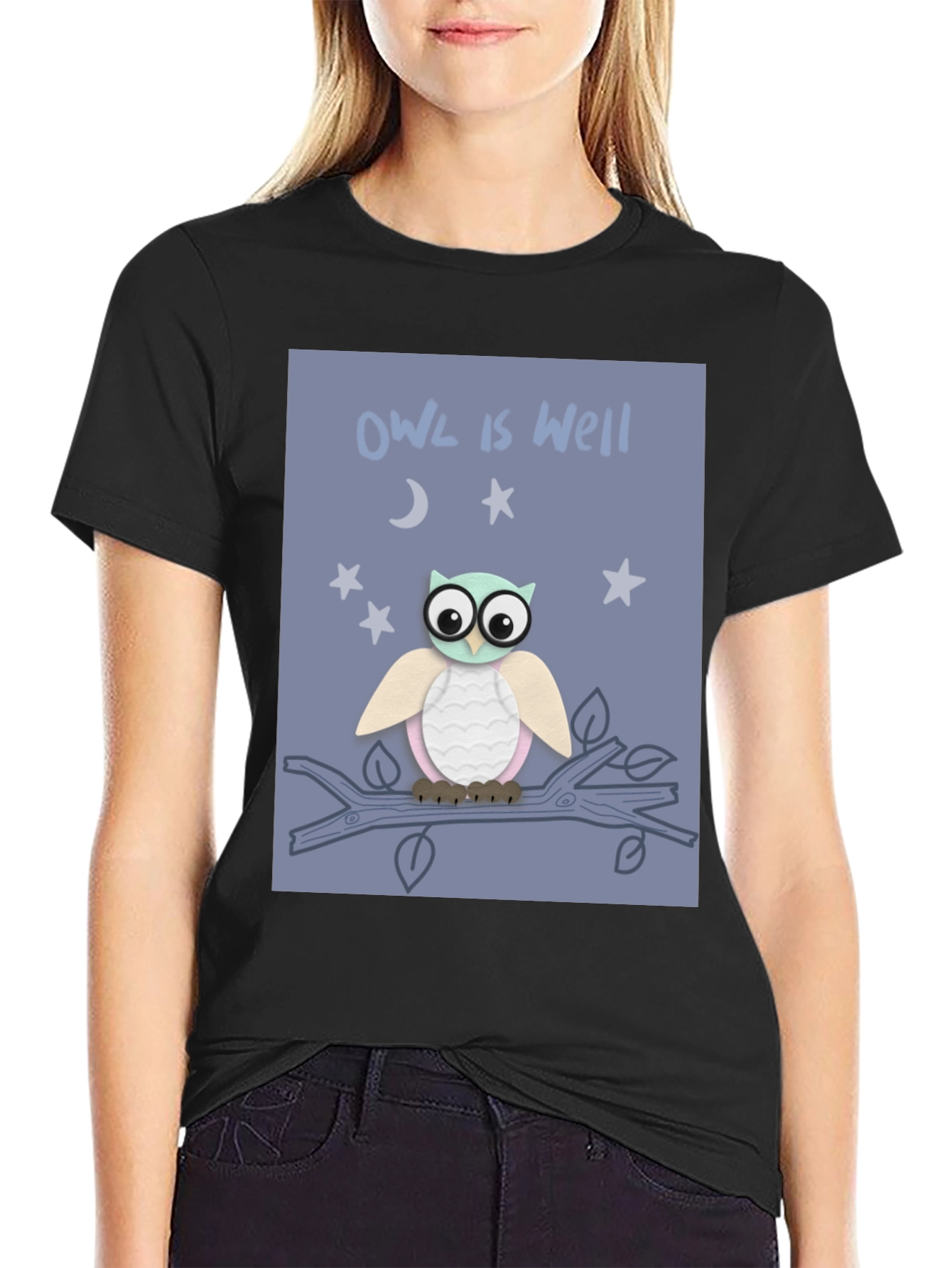 Owl is Well Graphic Tee - Soft Cotton T-Shirt