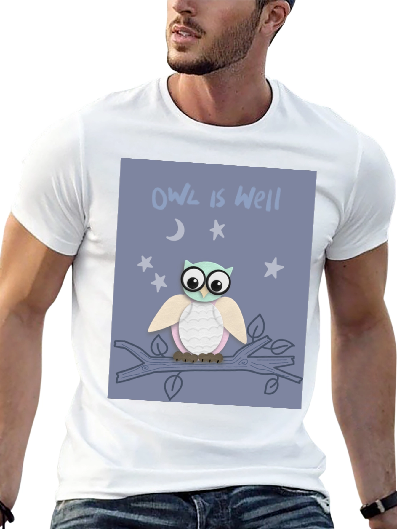 Owl is Well Graphic Tee - Soft Cotton T-Shirt