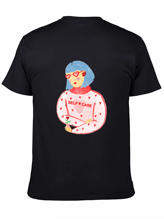 Self Care Heart Glasses Graphic Tee
