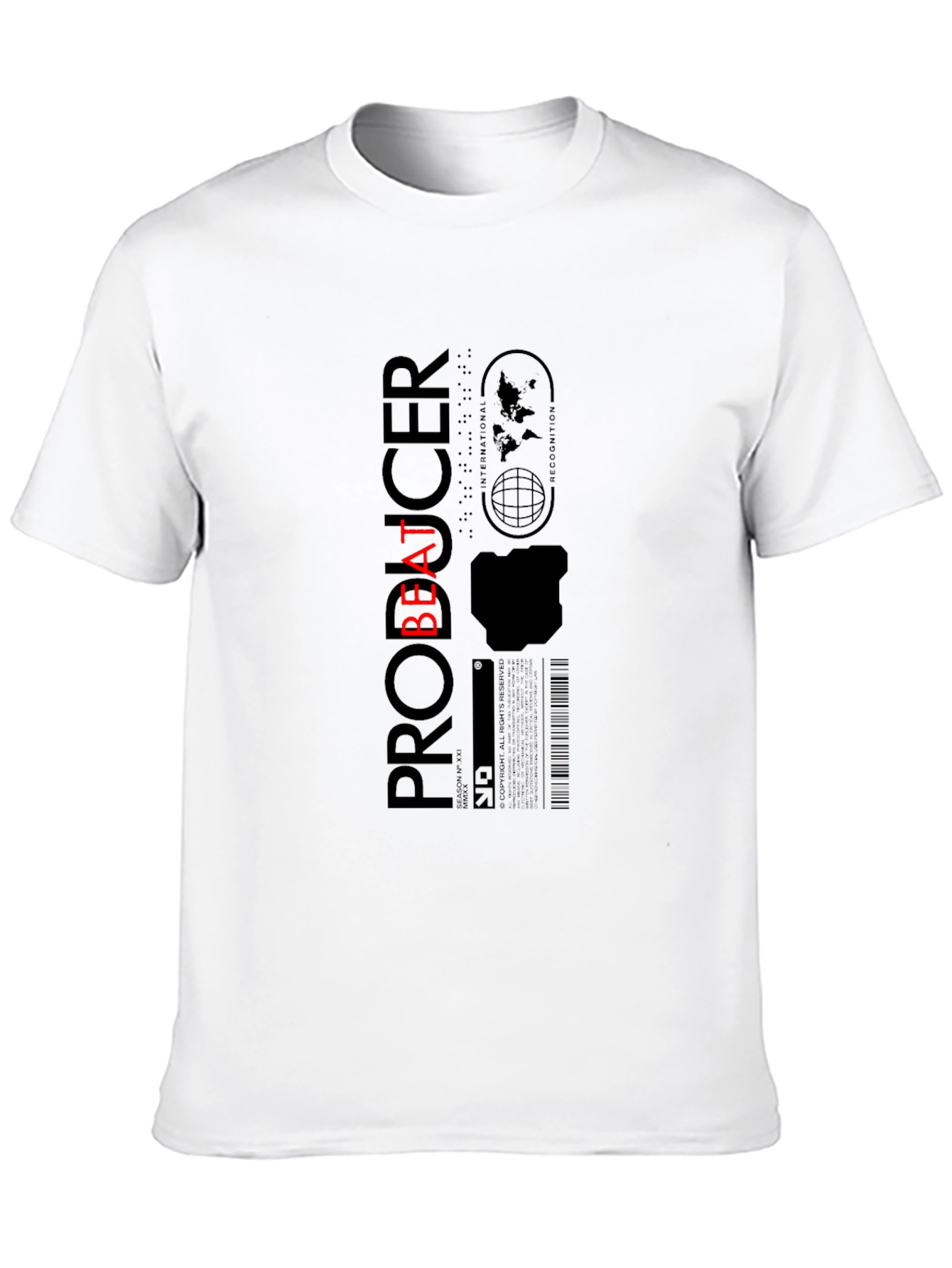 Beat Producer Graphic T-Shirt - Black Cotton