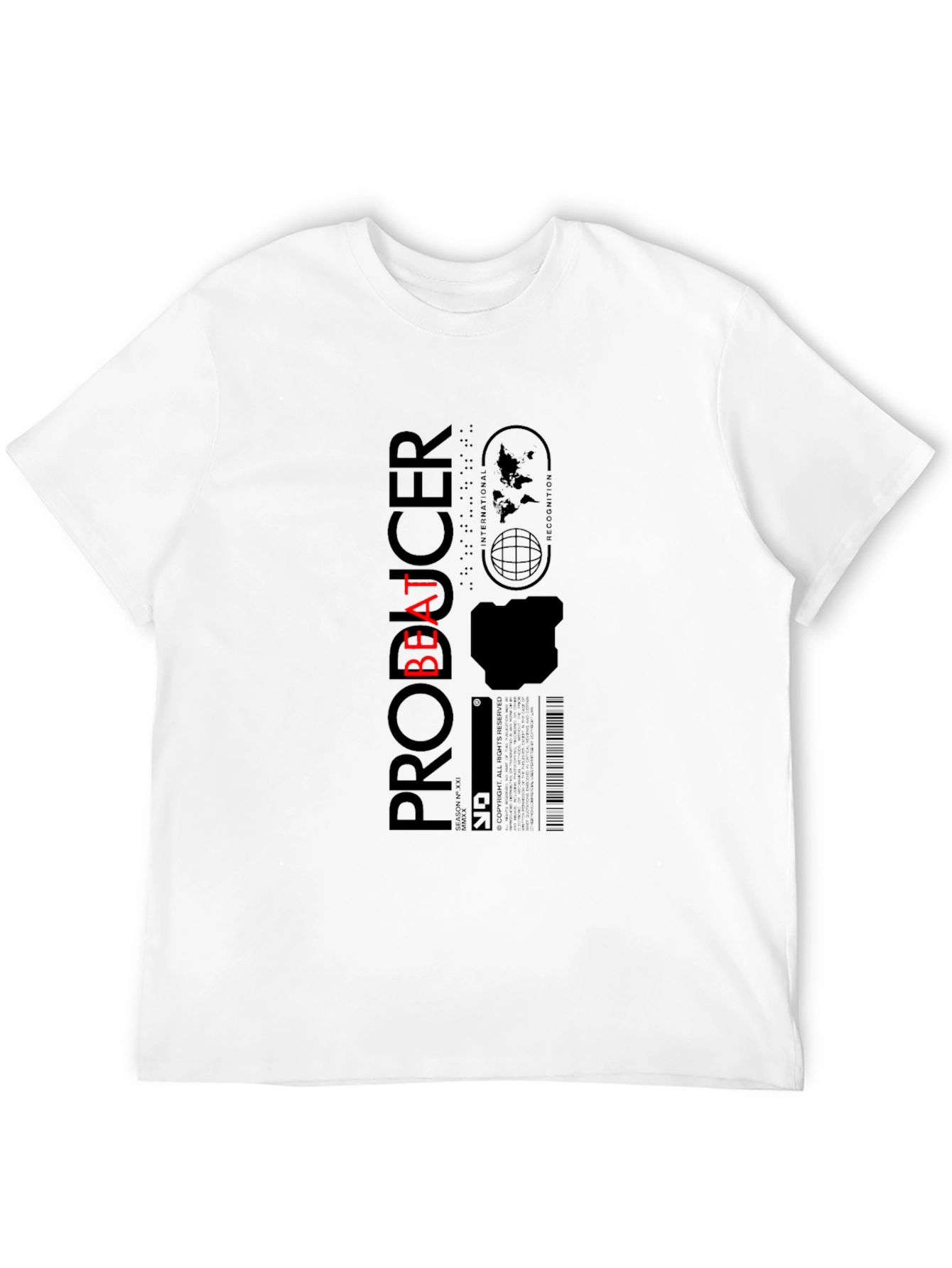 Beat Producer Graphic T-Shirt - Black Cotton