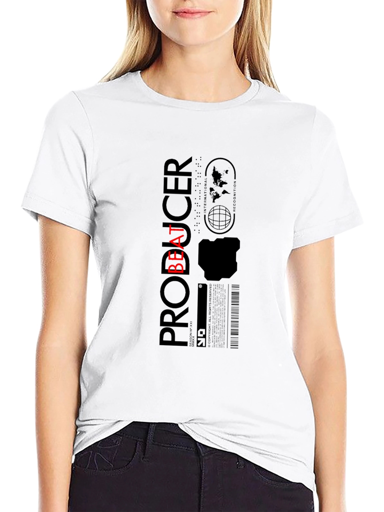 Beat Producer Graphic T-Shirt - Black Cotton