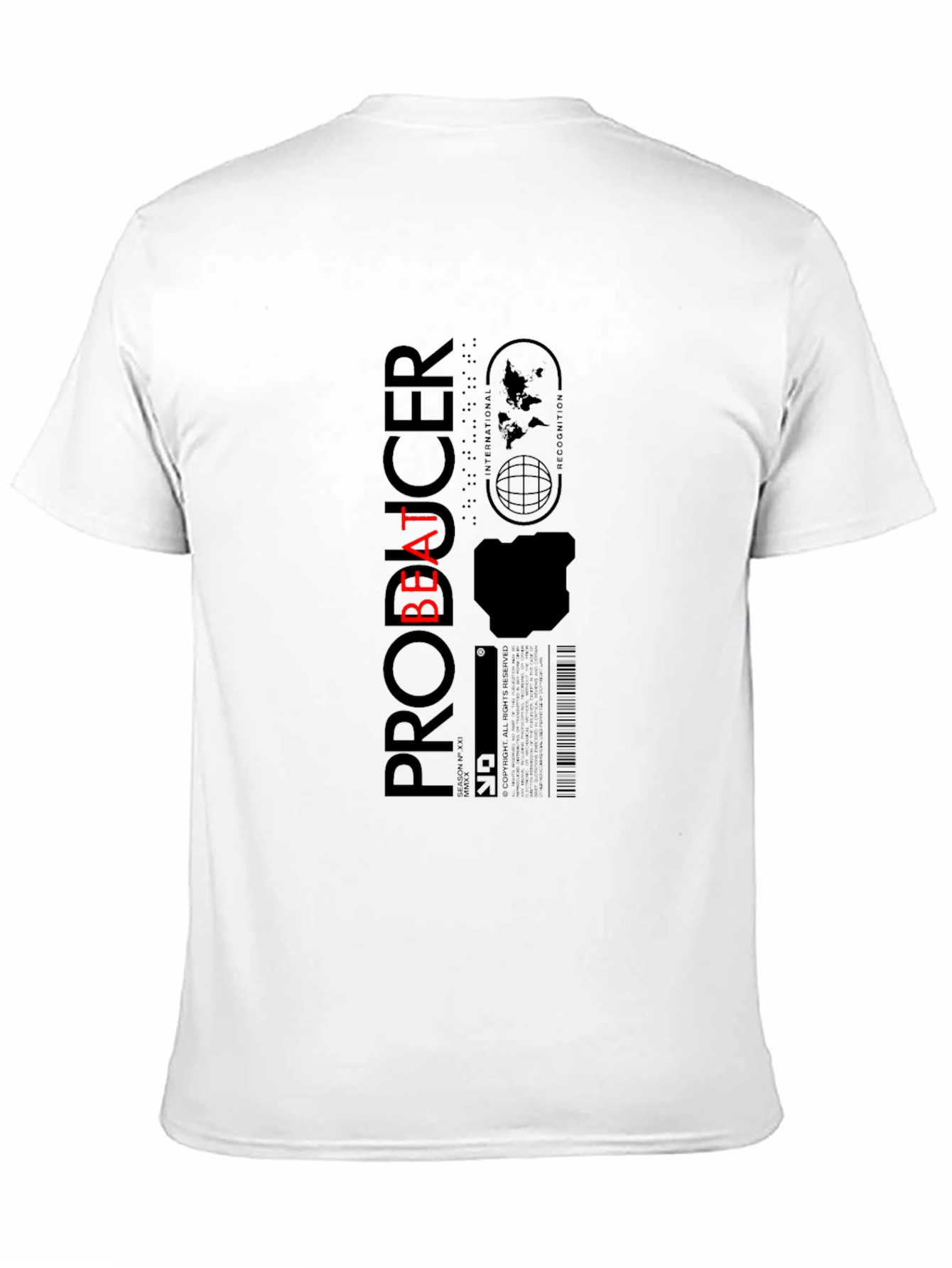 Beat Producer Graphic T-Shirt - Black Cotton