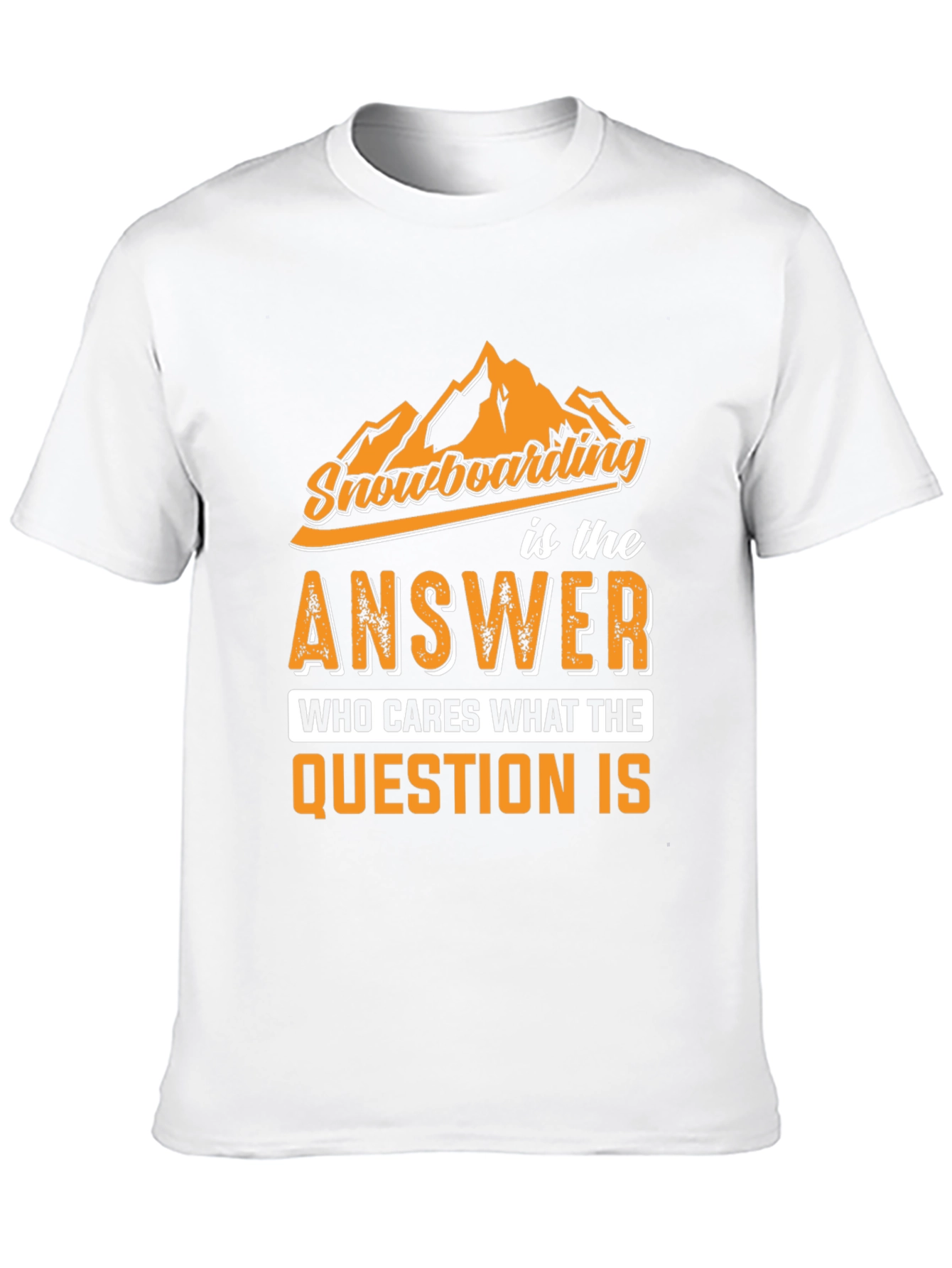 Snowboarding Answer Graphic Tee - Black