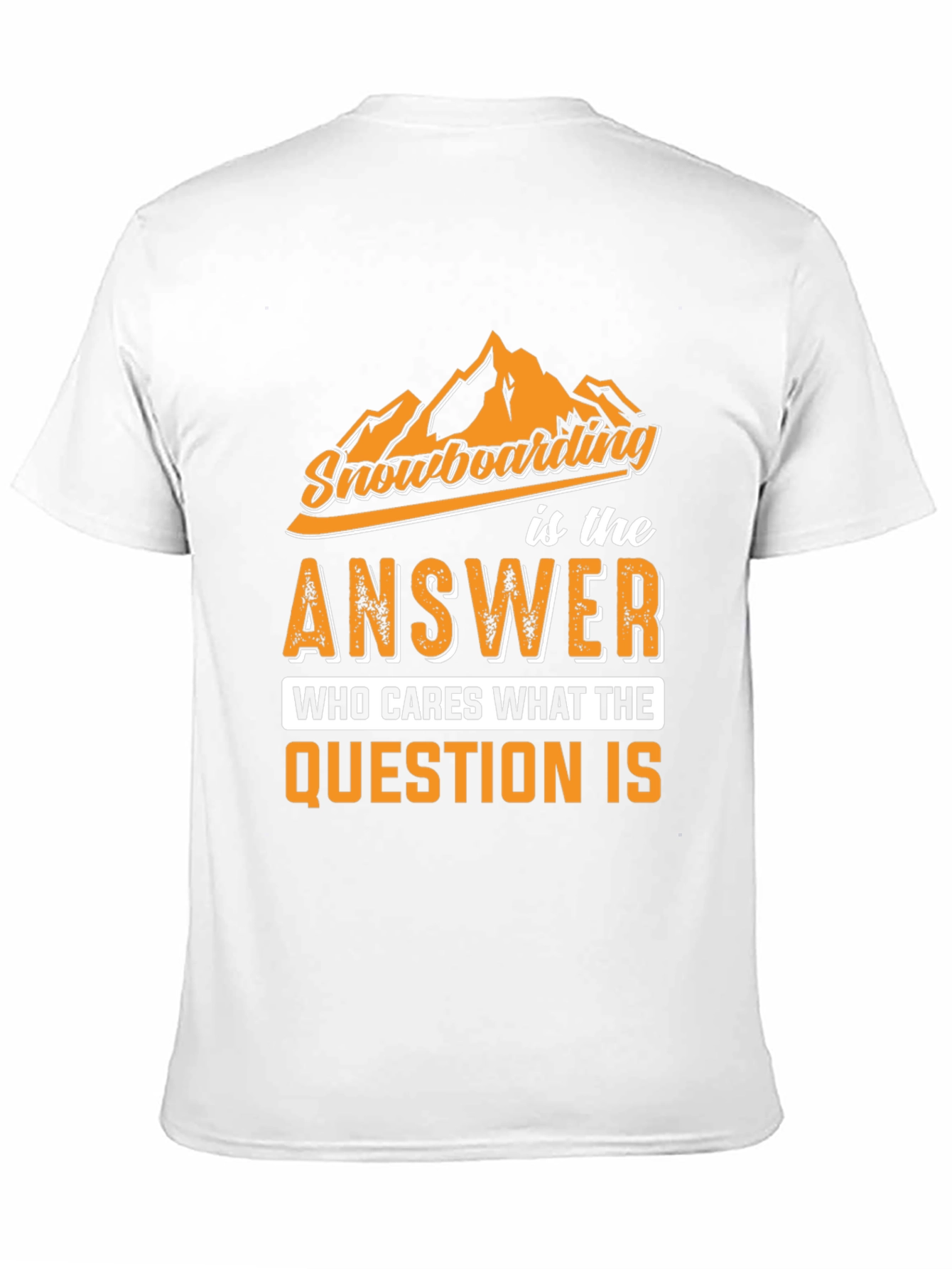 Snowboarding Answer Graphic Tee - Black