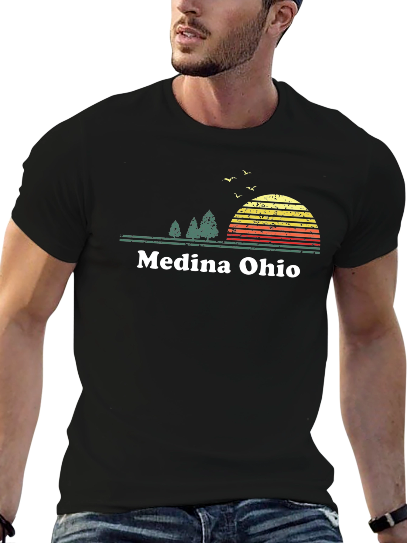 Medina Ohio Sunset Graphic T-Shirt